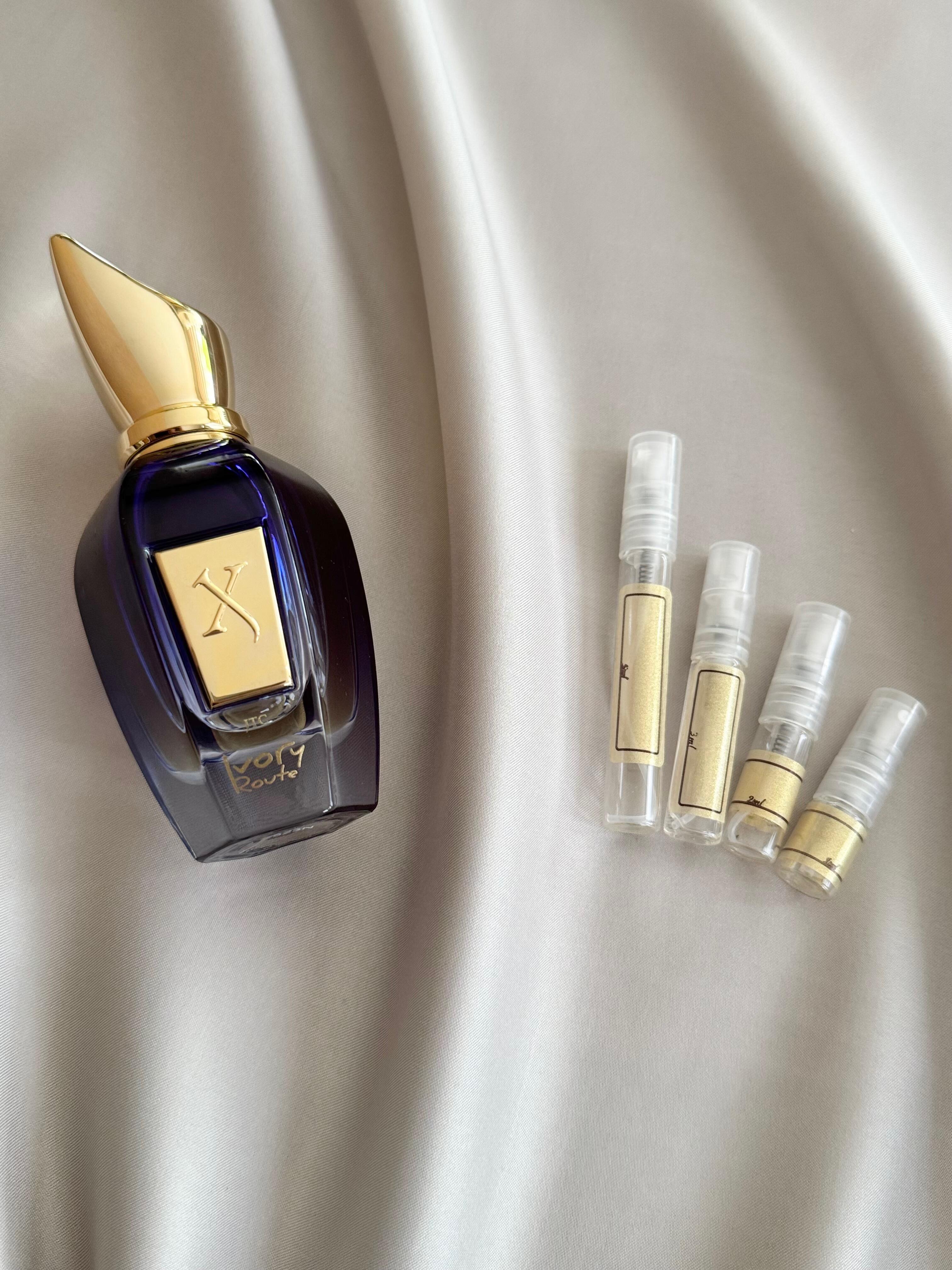 Xerjoff Ivory Route with sample bottles