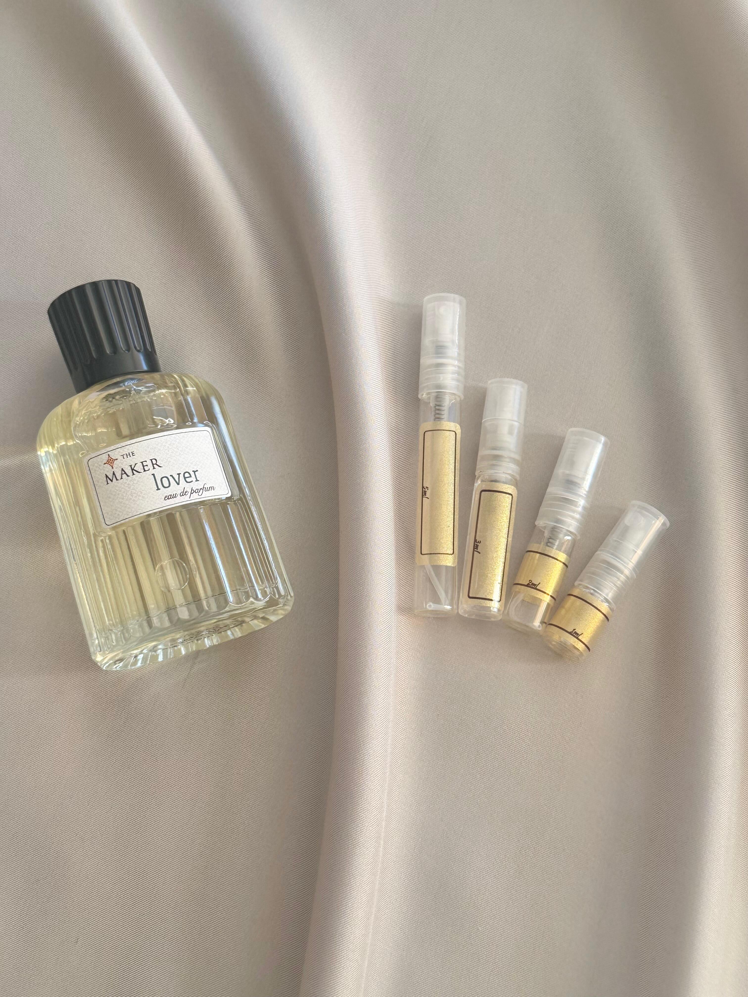 The Maker Lover with sample bottles