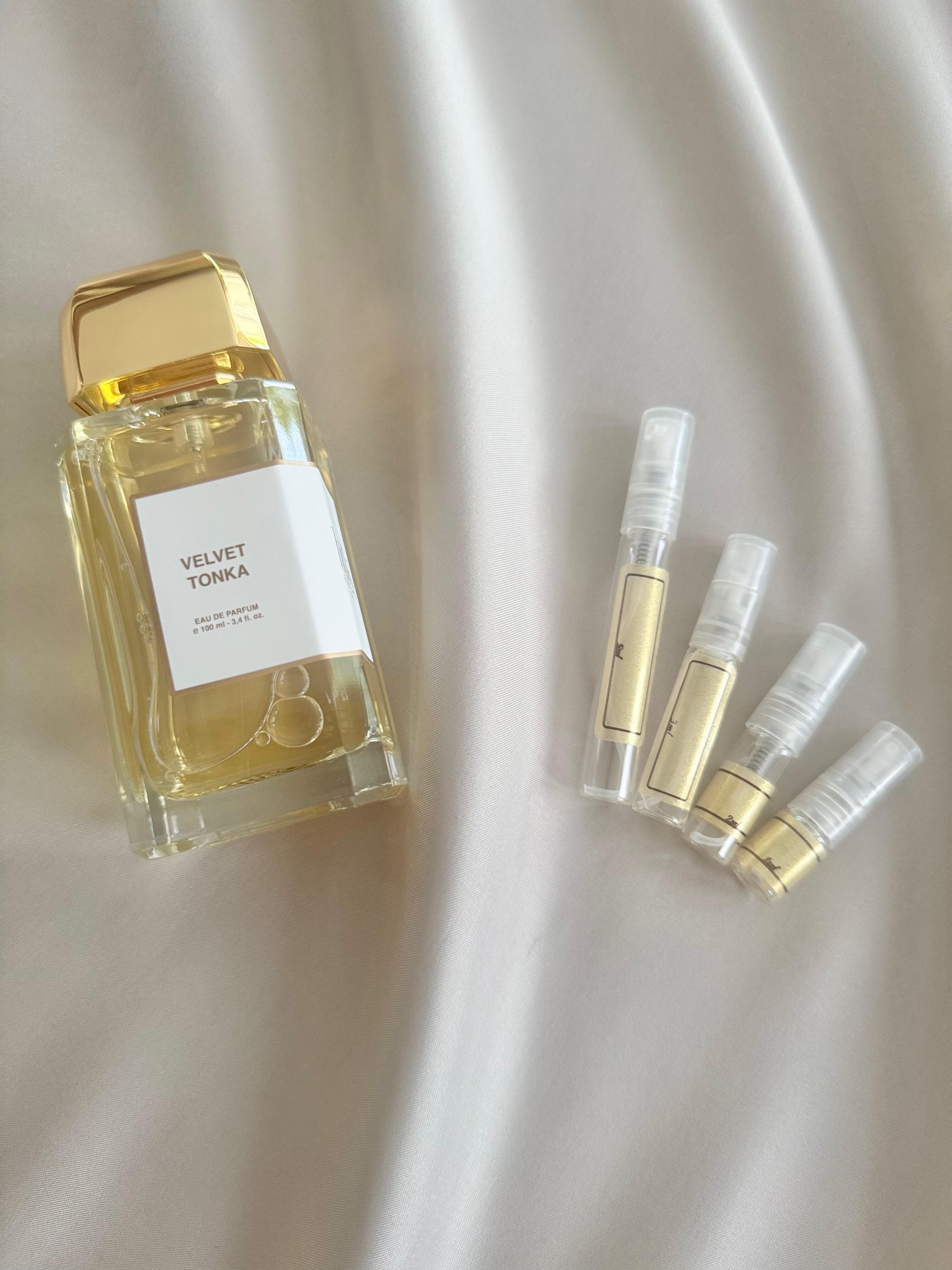 BDK Parfums Velvet Tonka with sample bottles