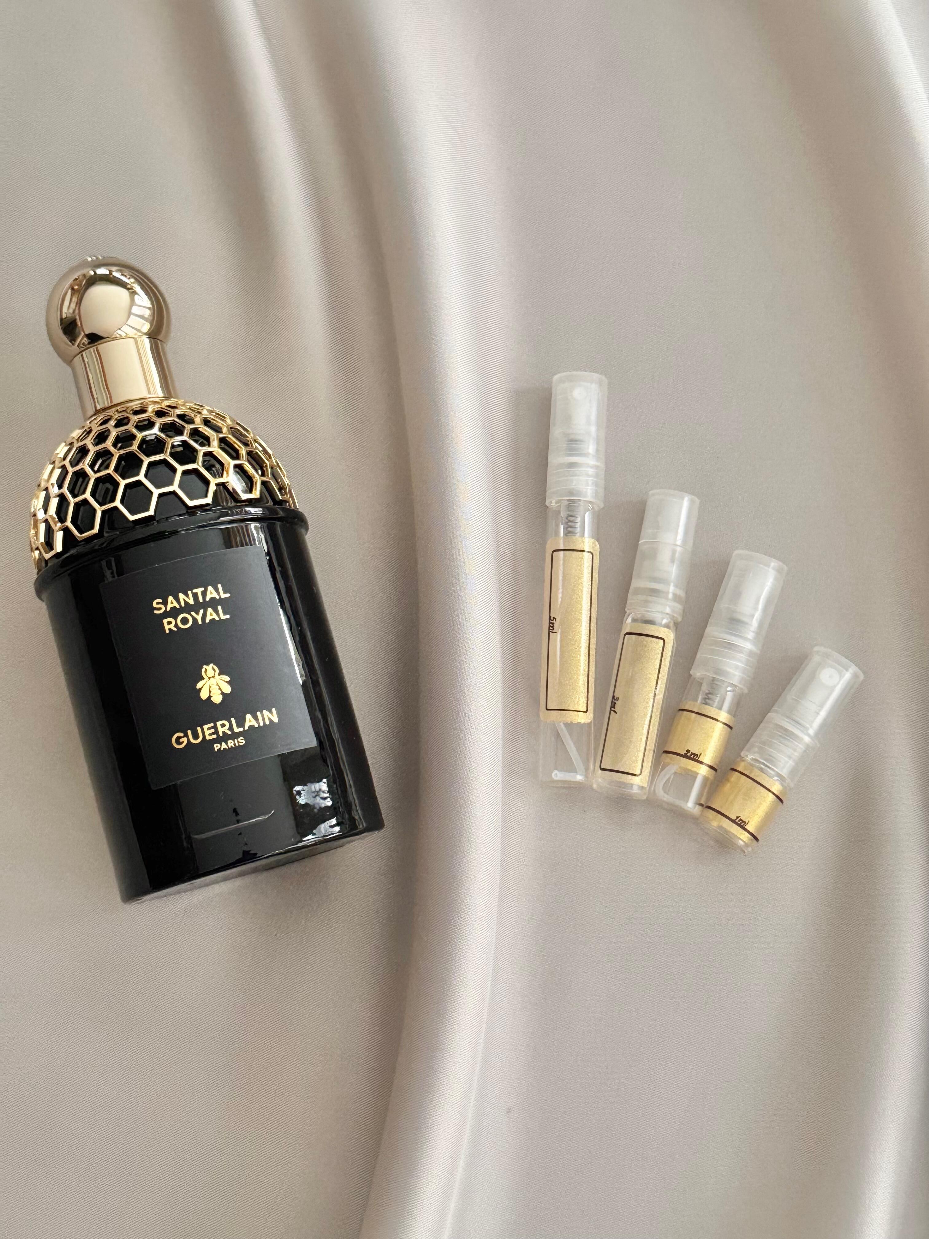 Guerlain Santal Royal with sample bottles