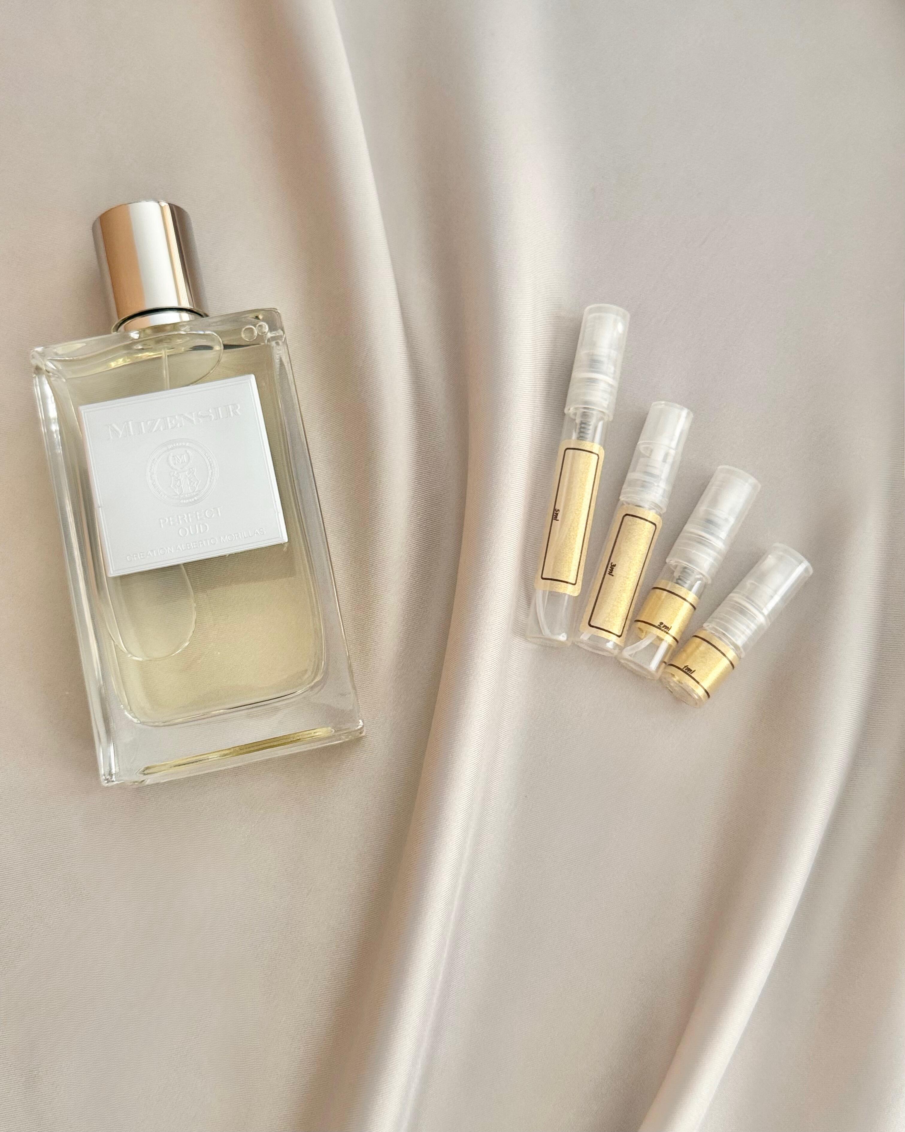 Mizensir Perfect Oud with sample bottles