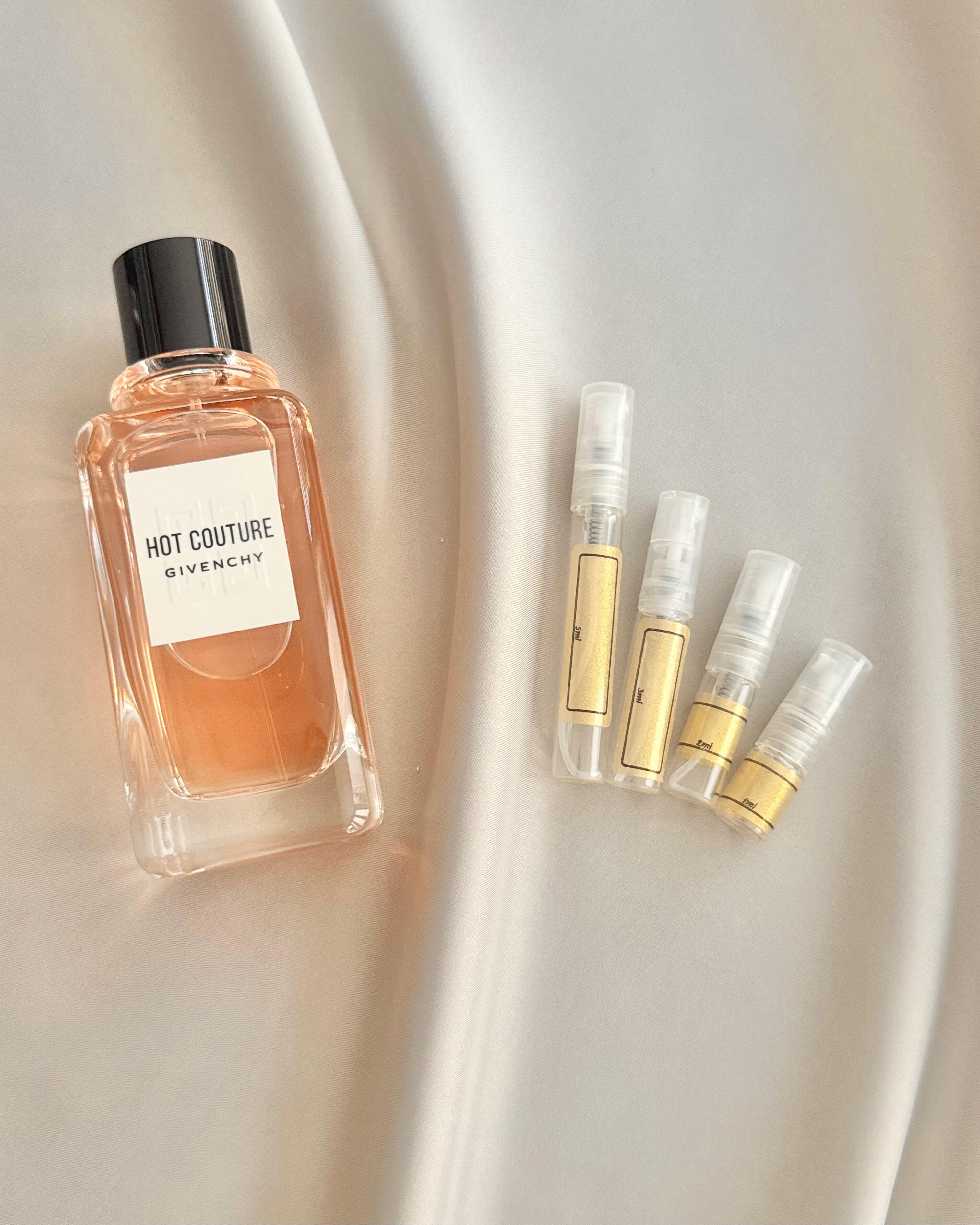 Givenchy Hot Couture EDP with sample bottles