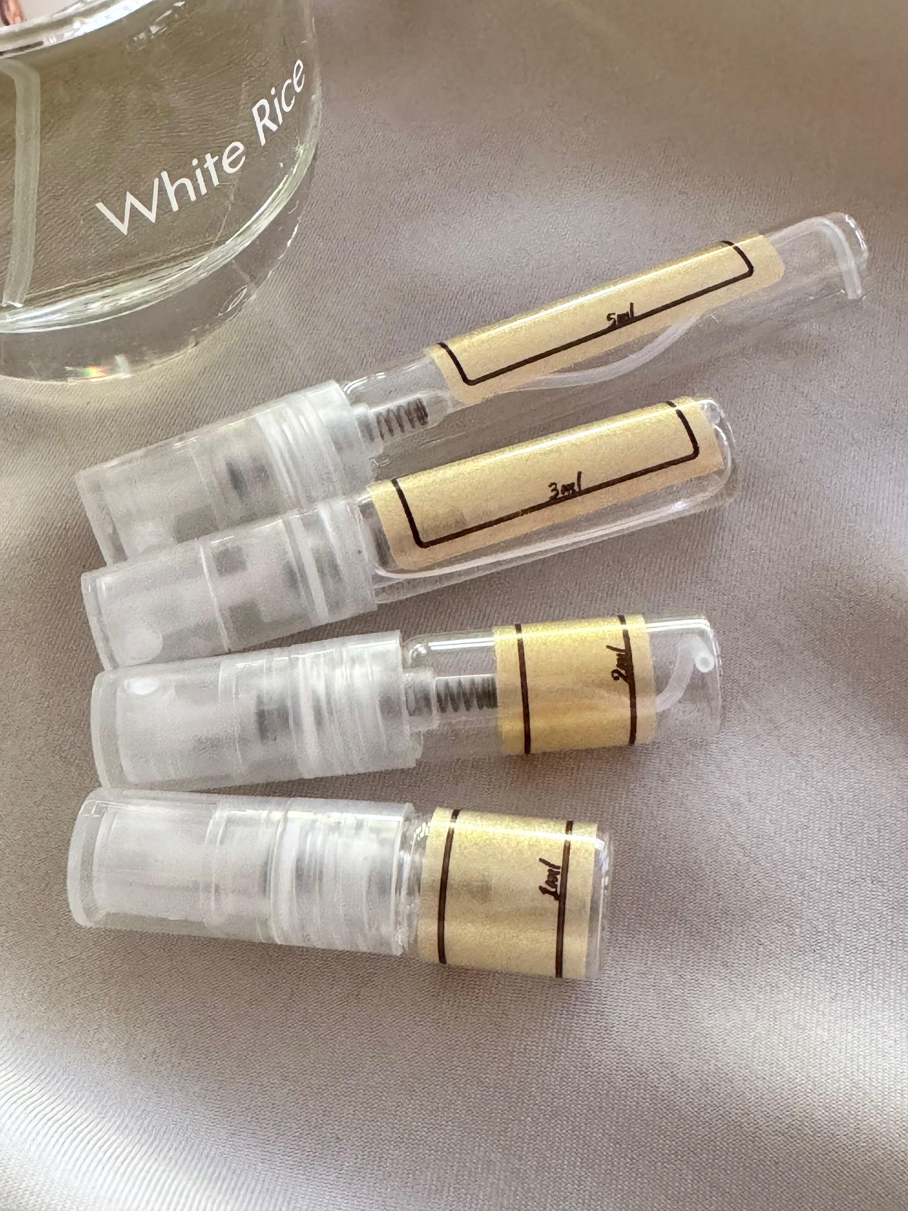 d'Annam White Rice and sample bottles