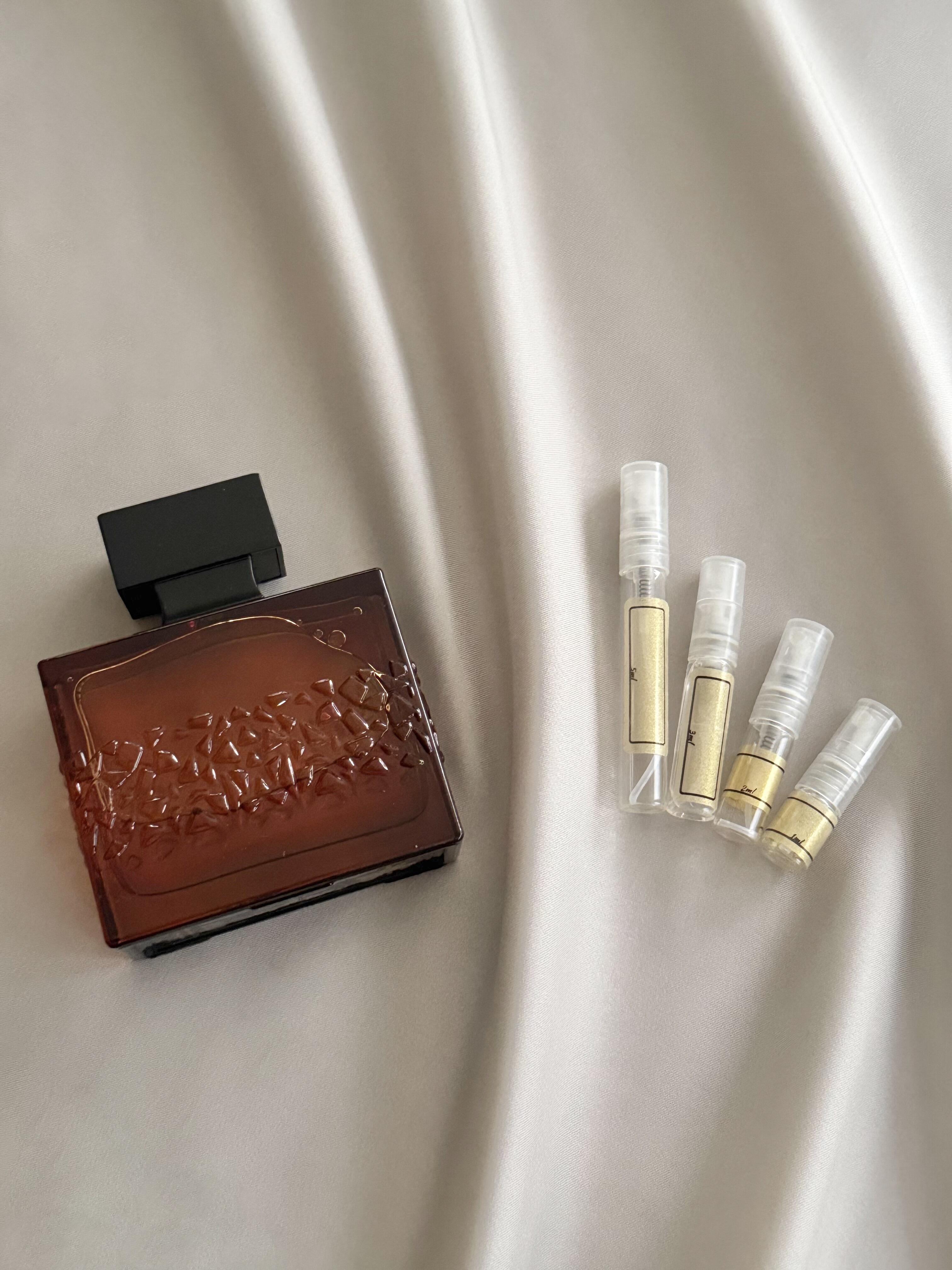 M Micallef Notorious XO with sample bottles