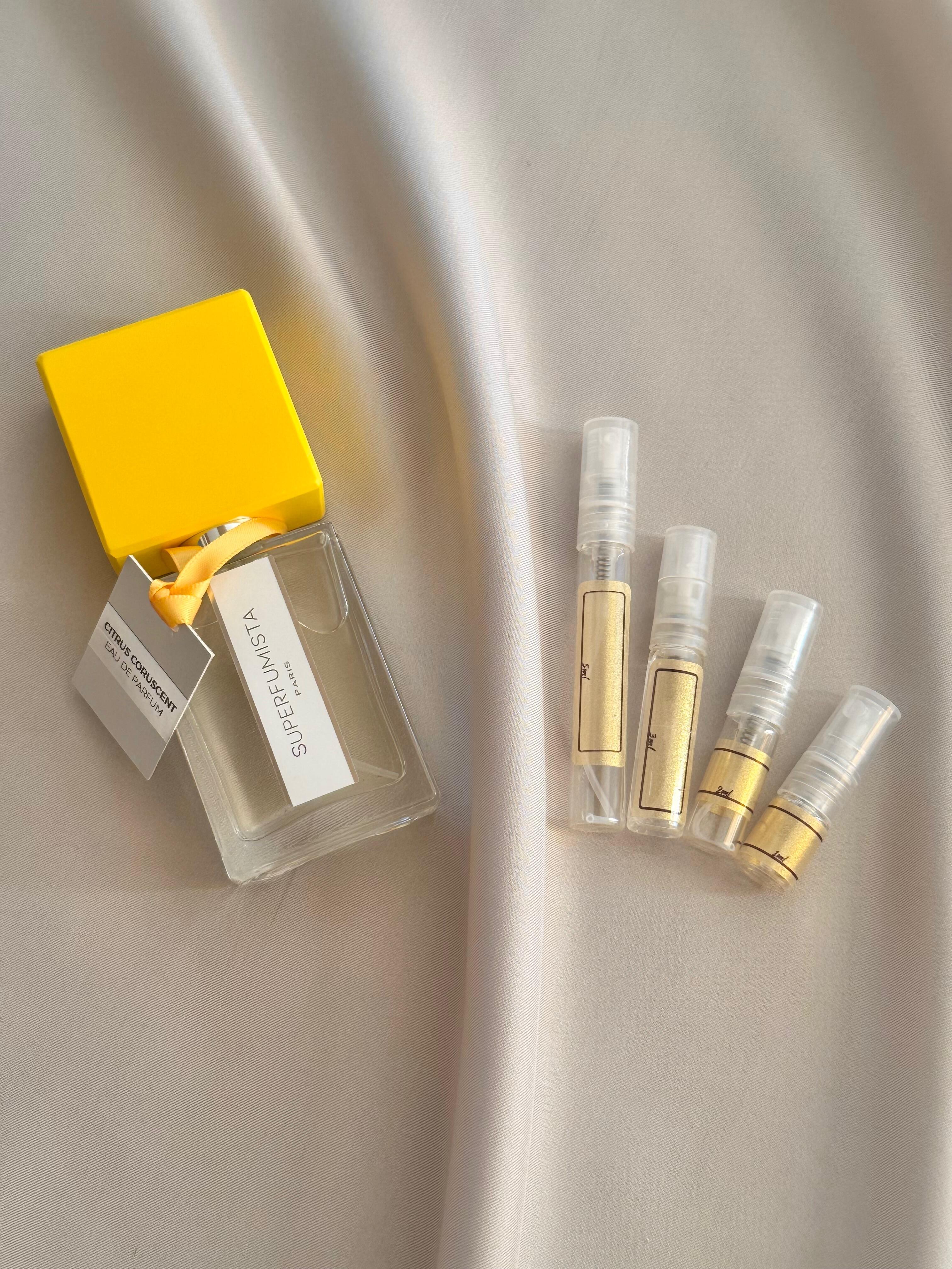Superfumista Citrus Coruscent with sample bottles