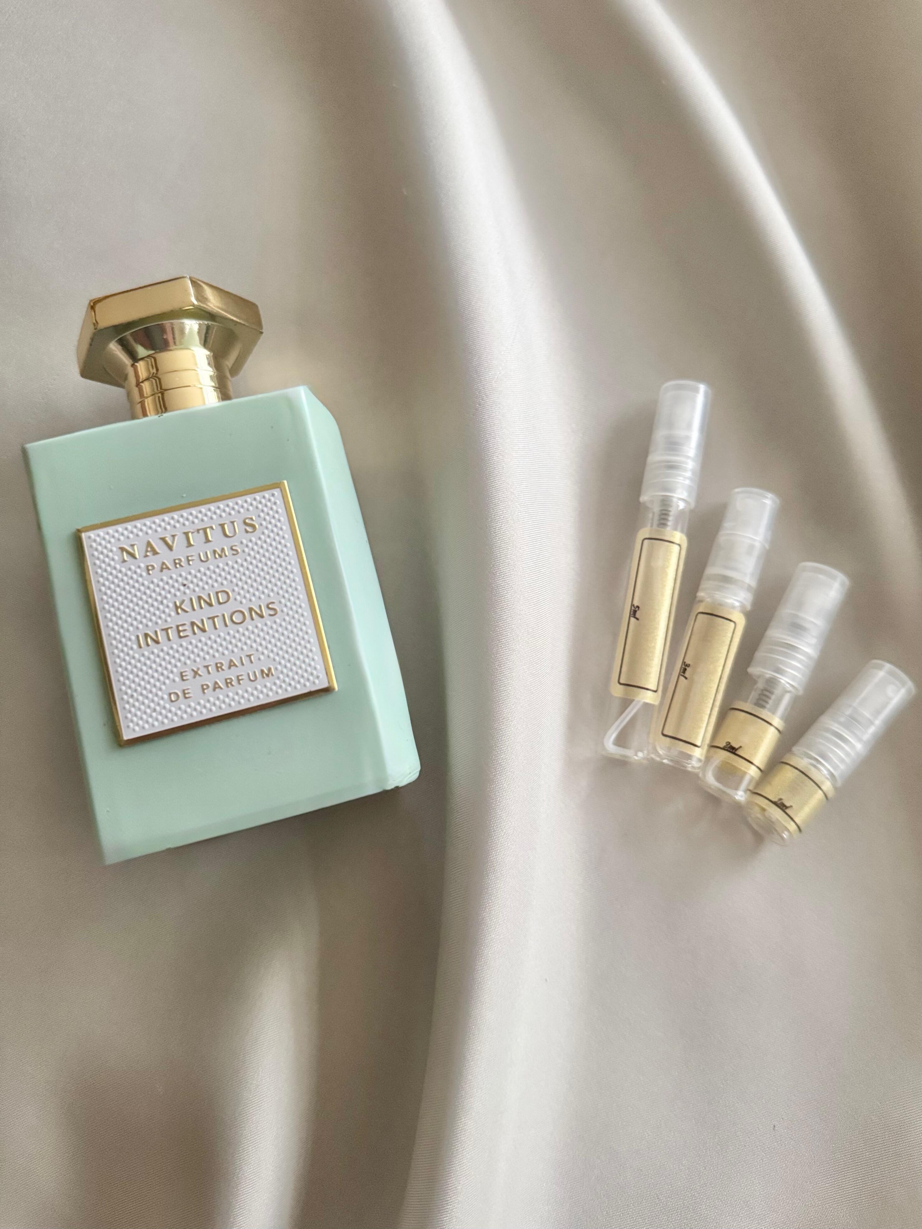 Navitus Parfums Kind Intentions with sample bottles