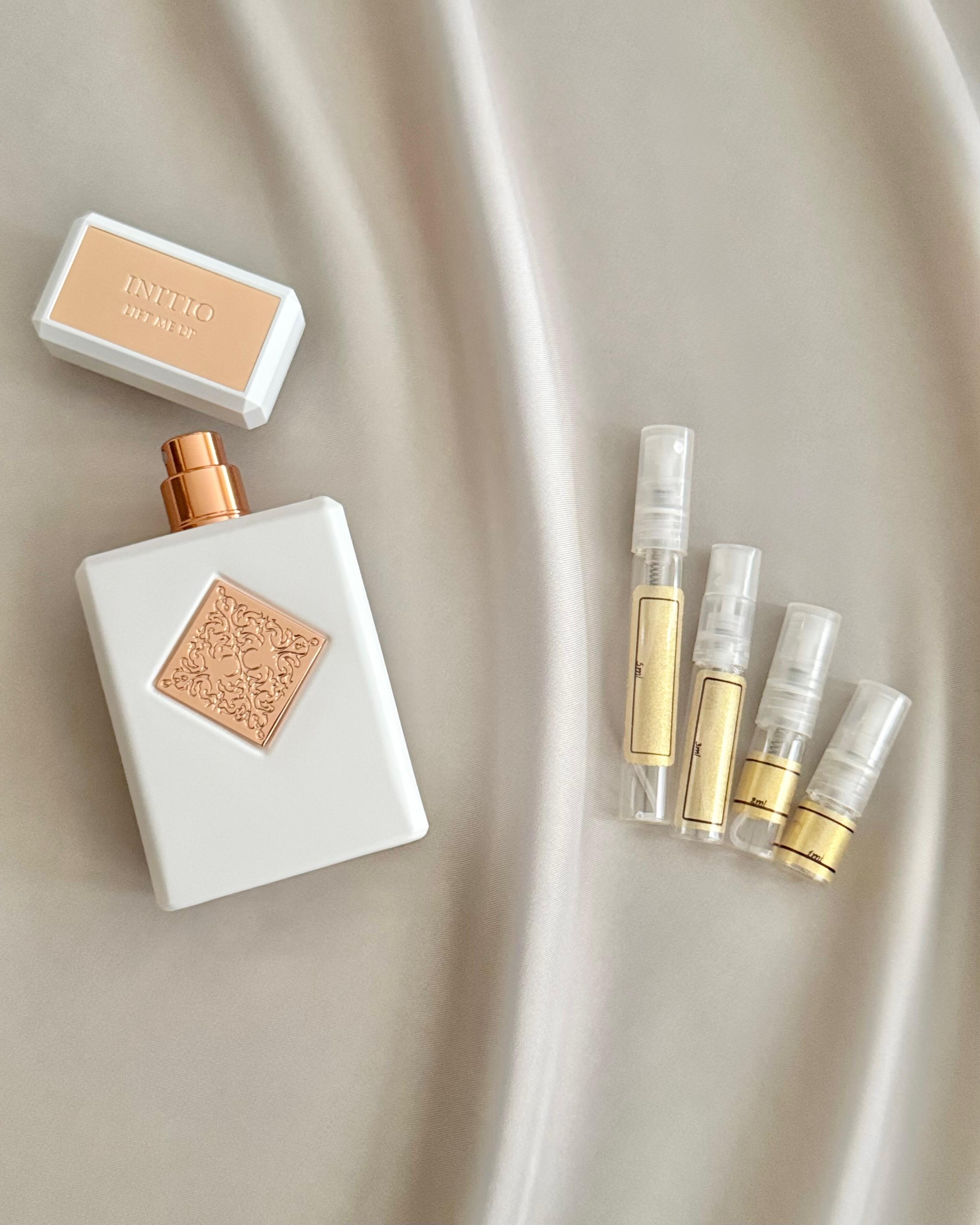 Initio Lift Me Up with sample bottles