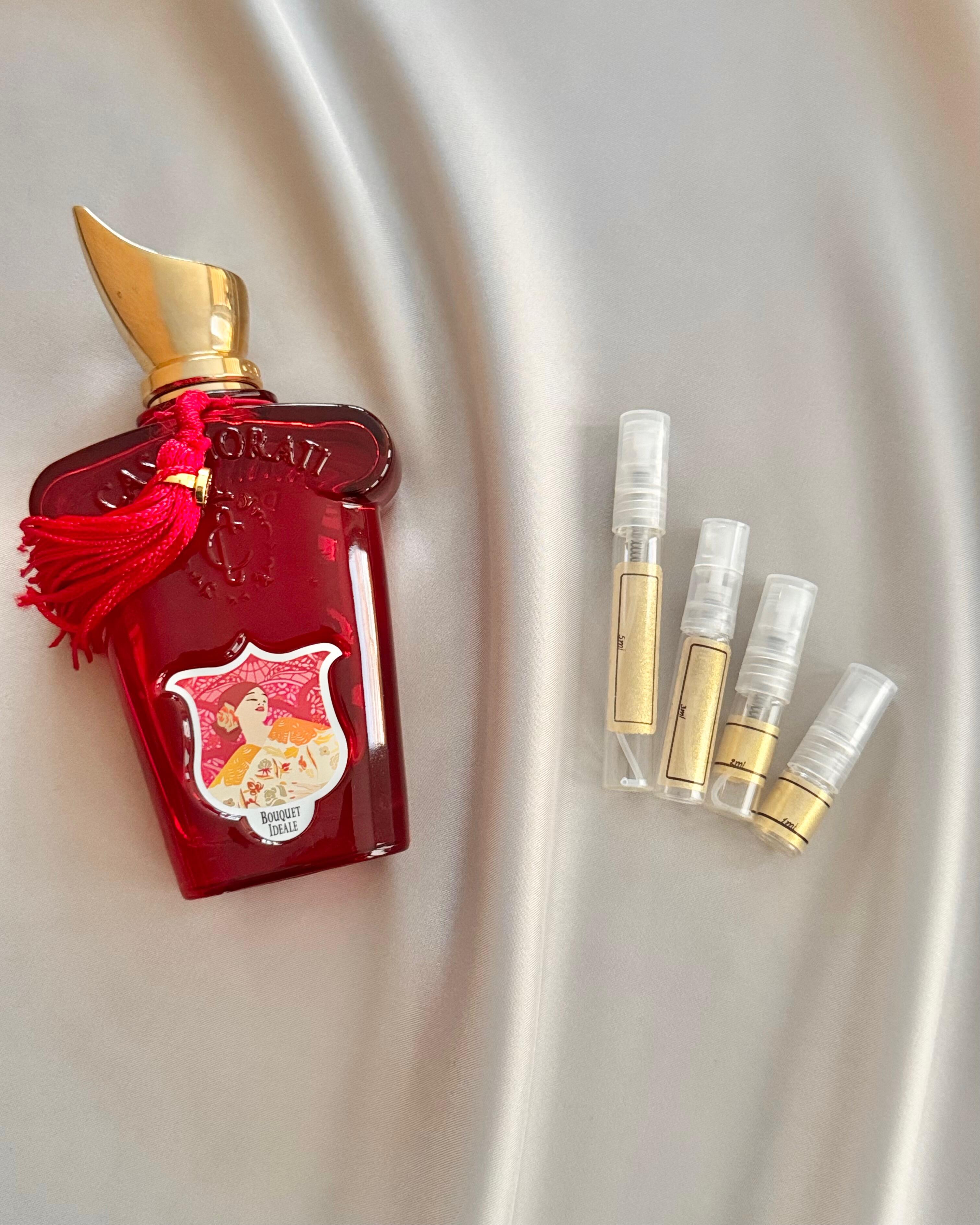 Xerjoff Bouquet Ideale with sample bottles