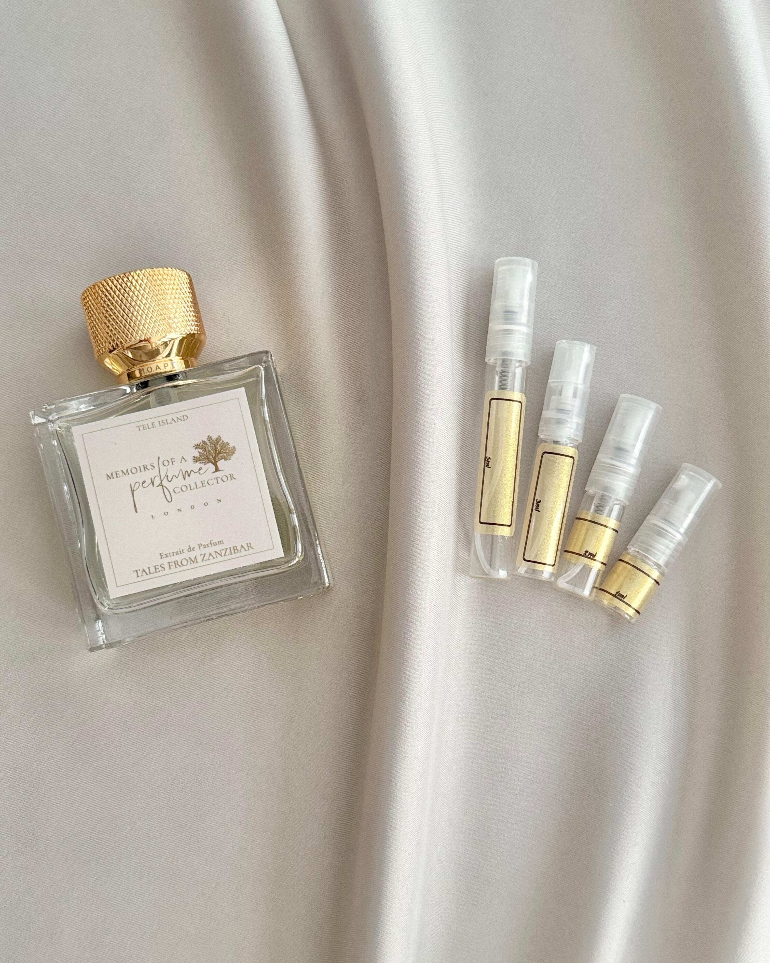 Memoirs of a perfume collector Tales from Zanzibar with sample bottles