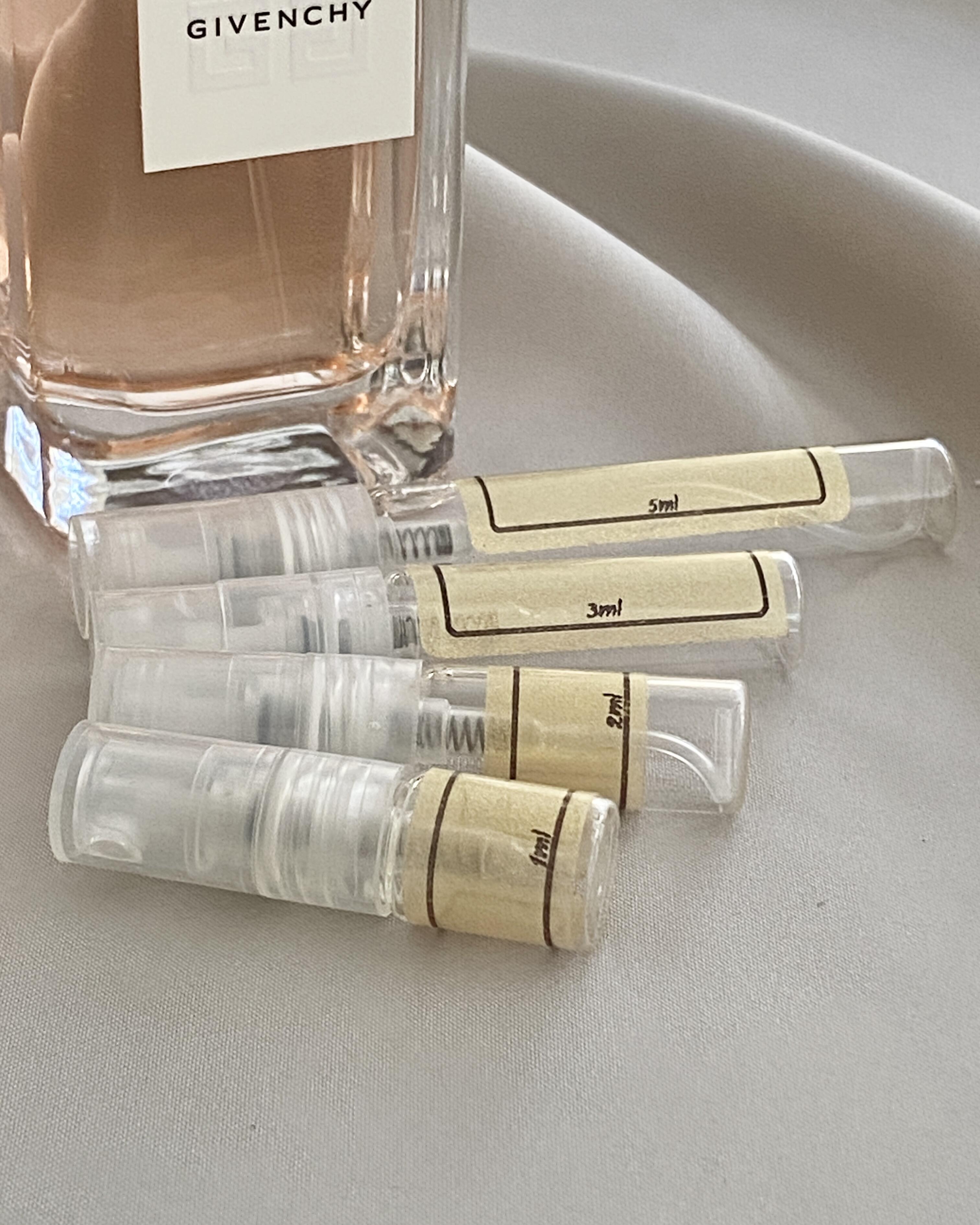 Givenchy Hot Couture EDP and sample bottles