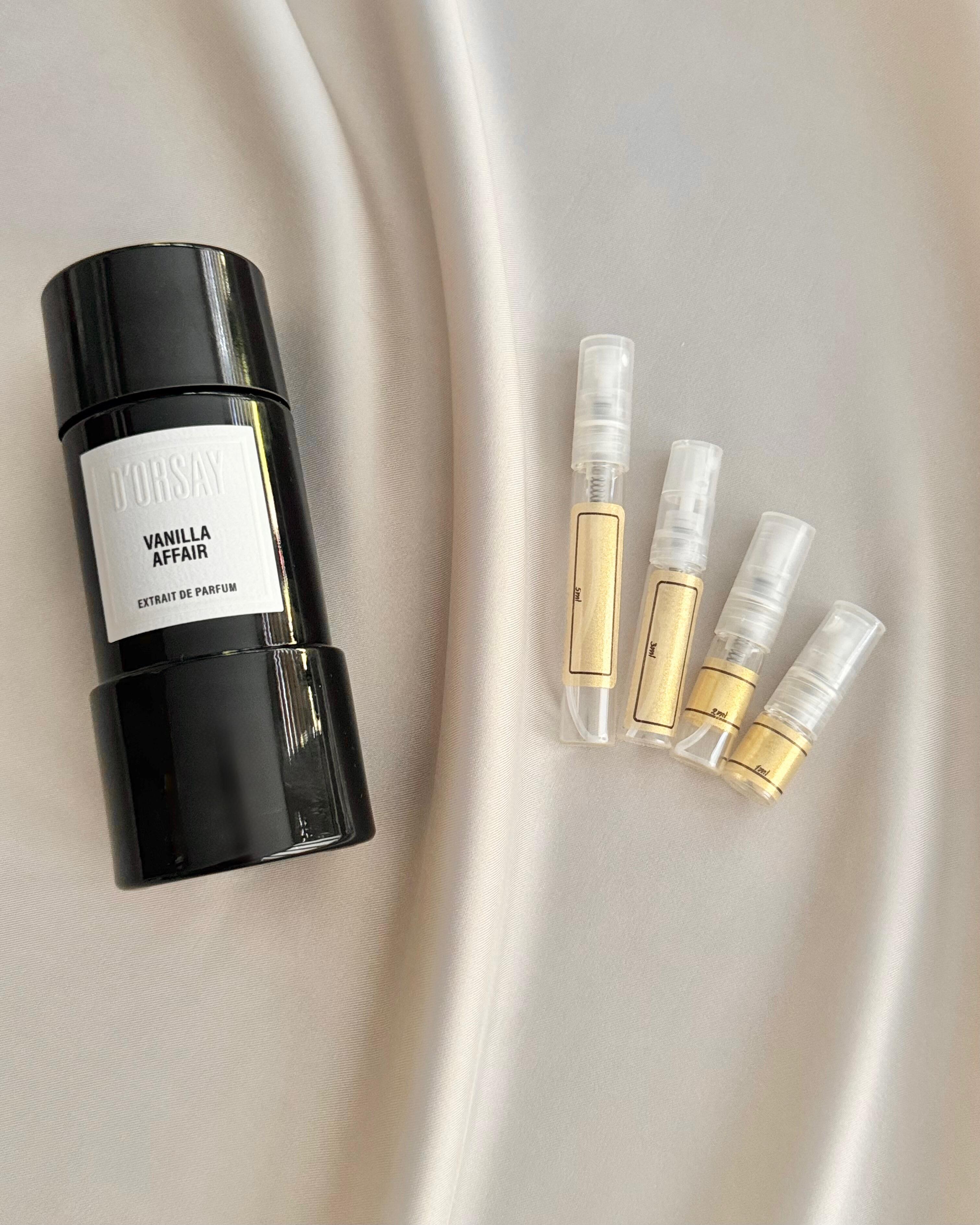D'Orsay Vanilla Affair with sample bottles