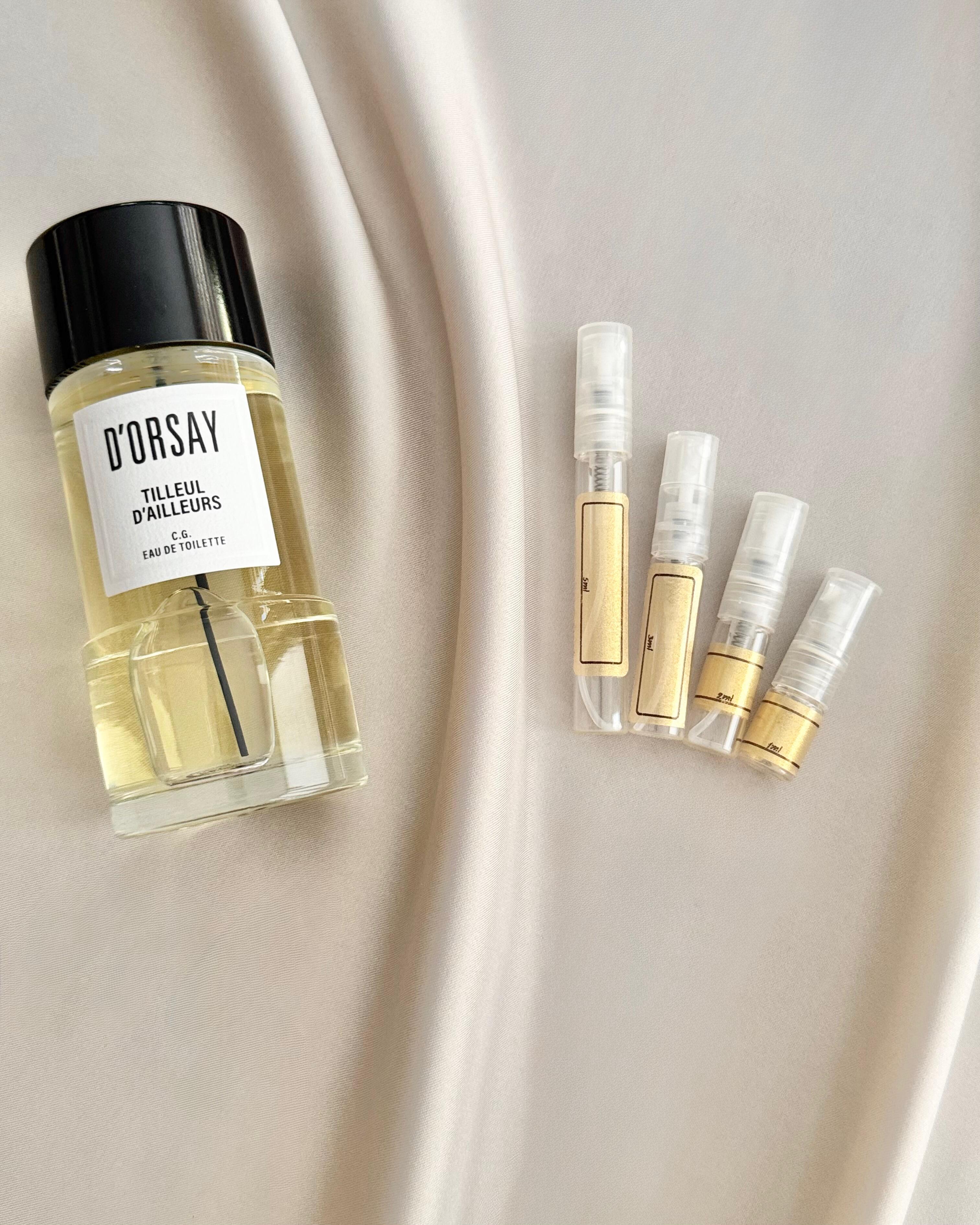 D'ORSAY Tilleul D'Ailleurs C.G with sample bottles