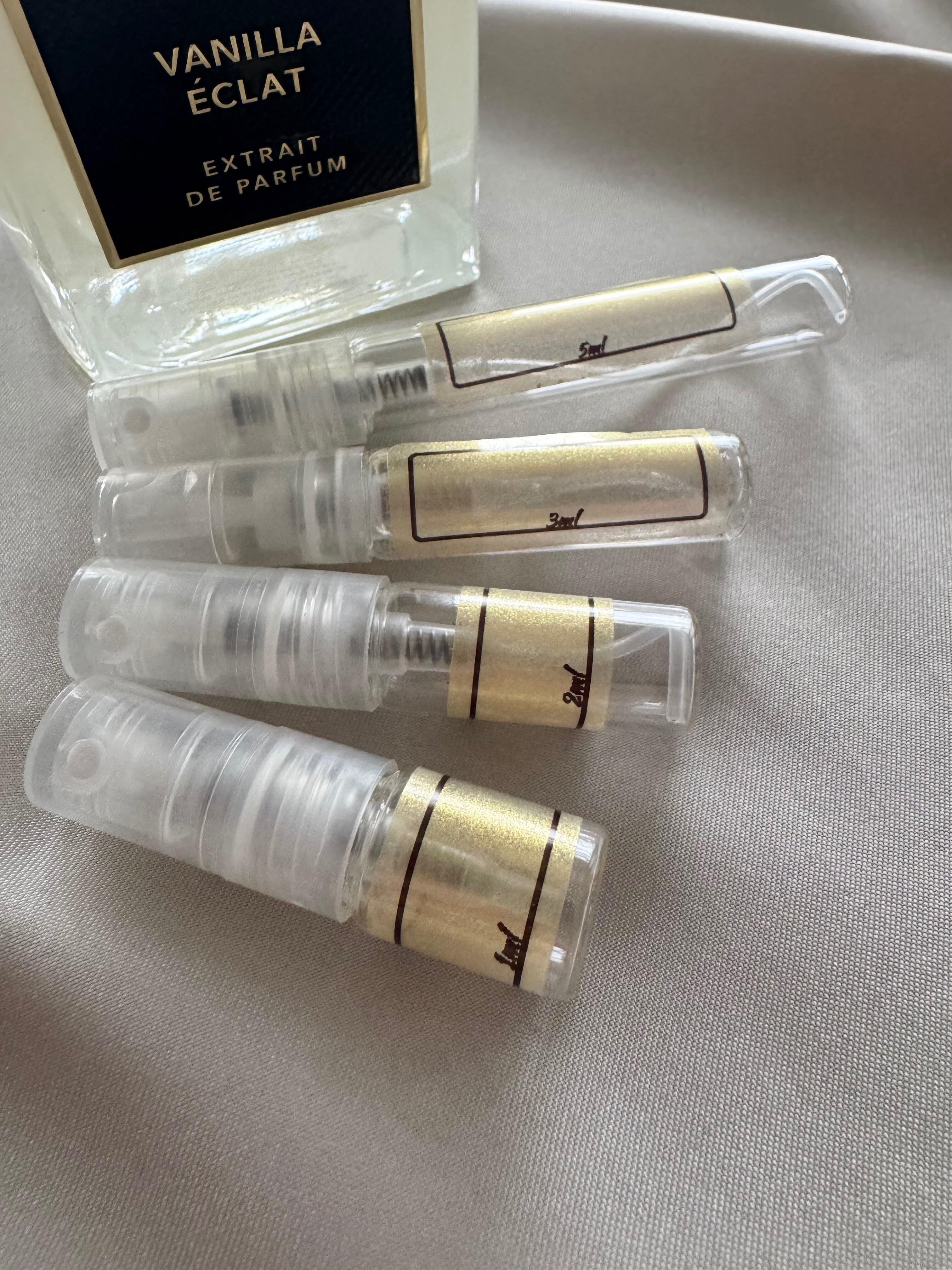 Navitus Parfums Vanilla Eclat perfume with sample bottles