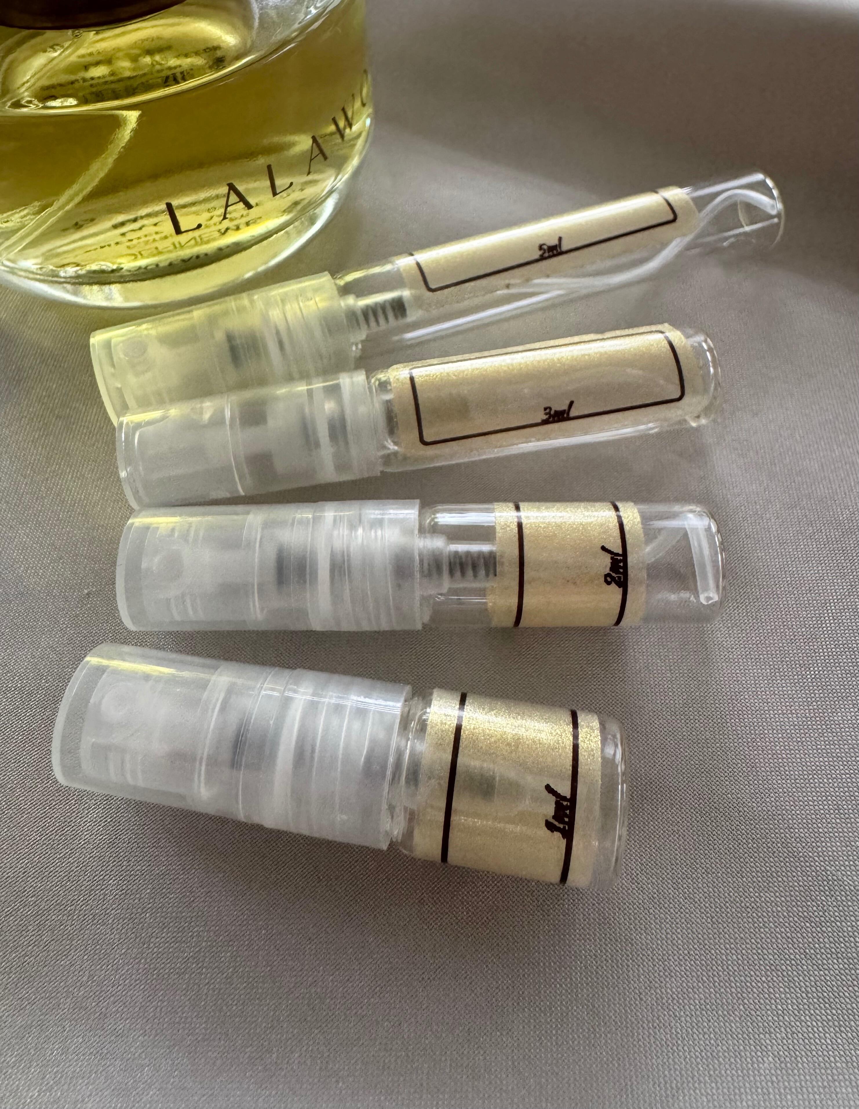DefineMe Lalawoo perfume with sample bottles