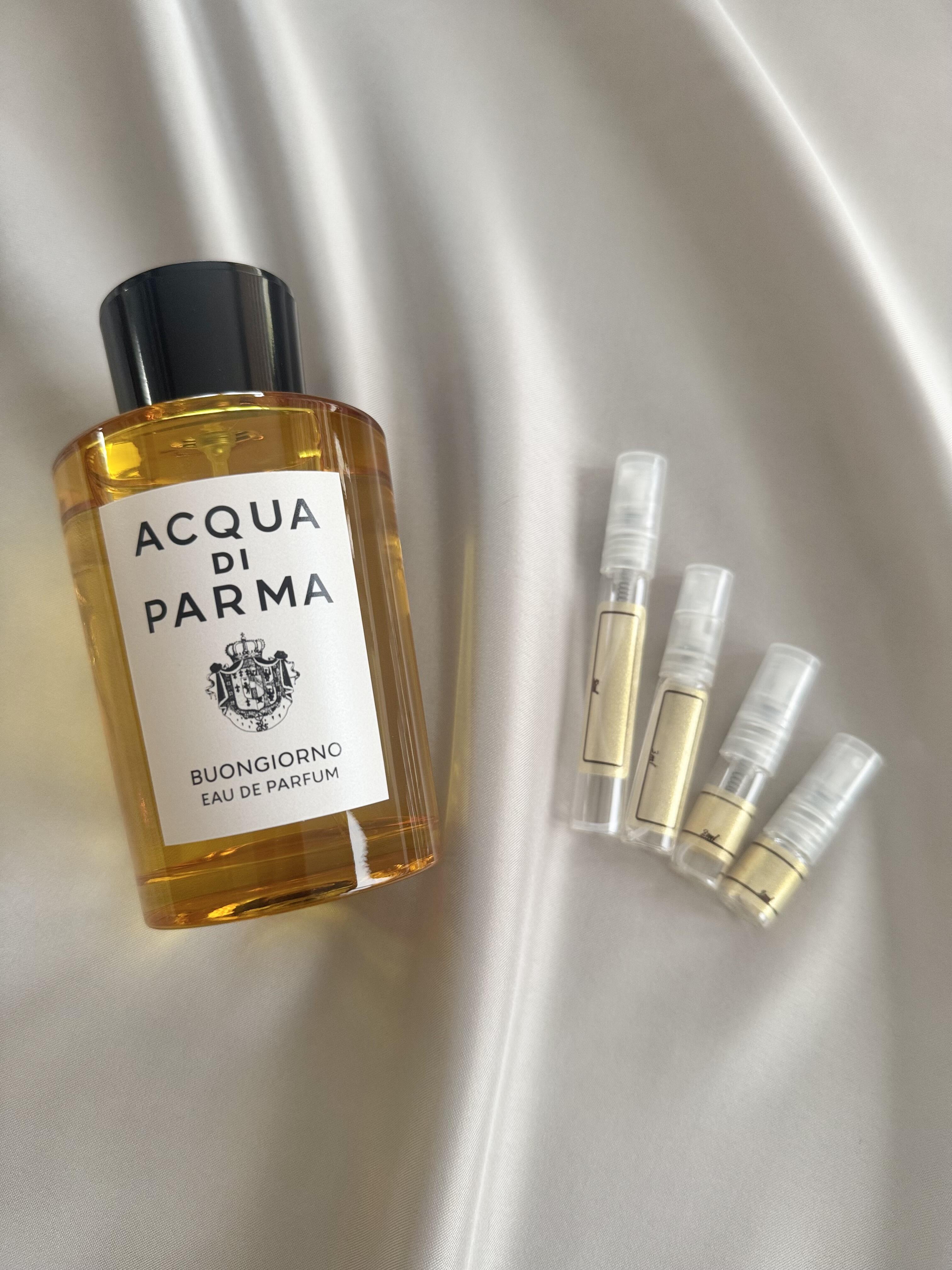 Acqua Di Parma Buongiorno with sample bottles