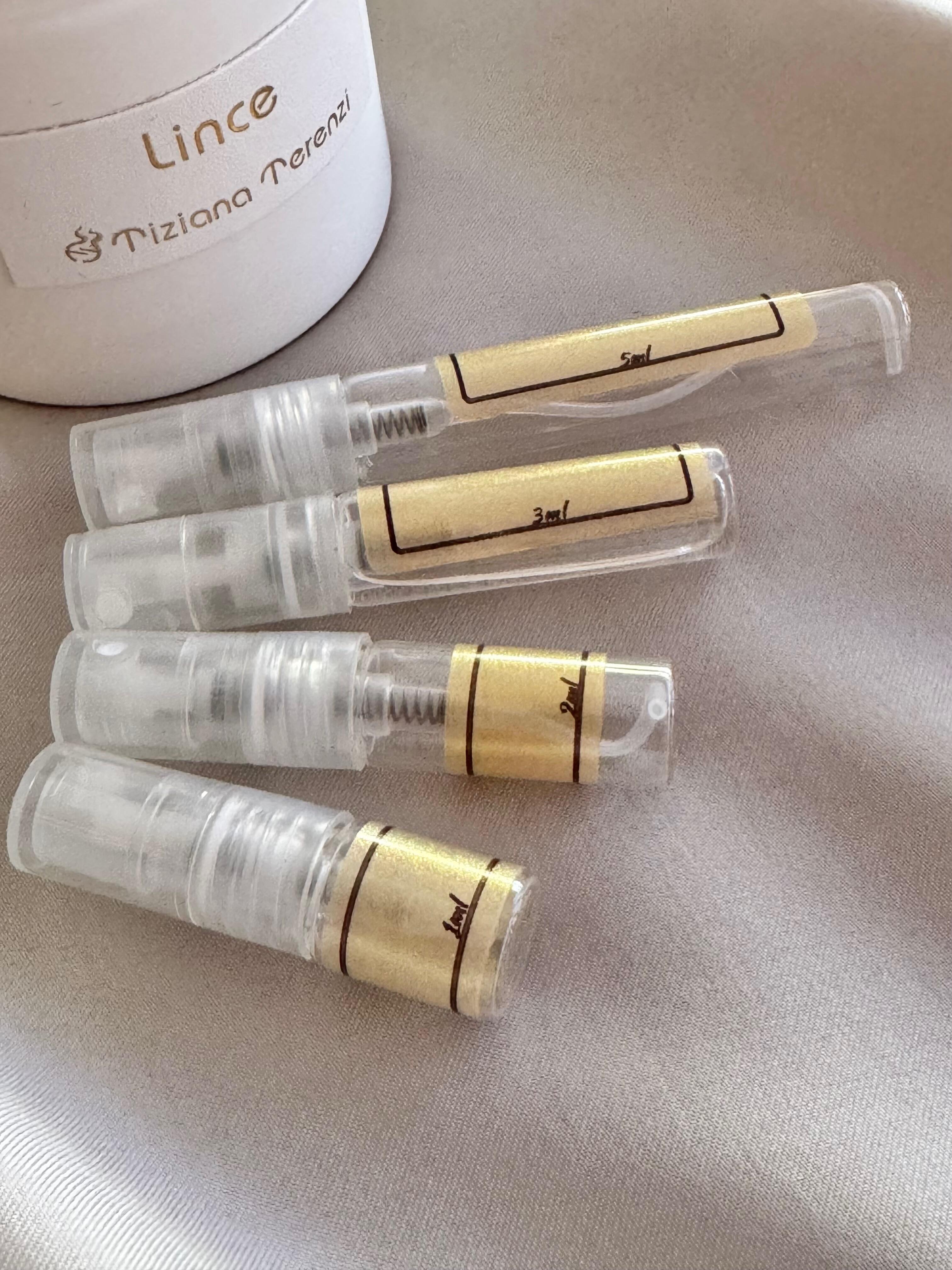 Tiziana Terenzi Lince and sample bottles