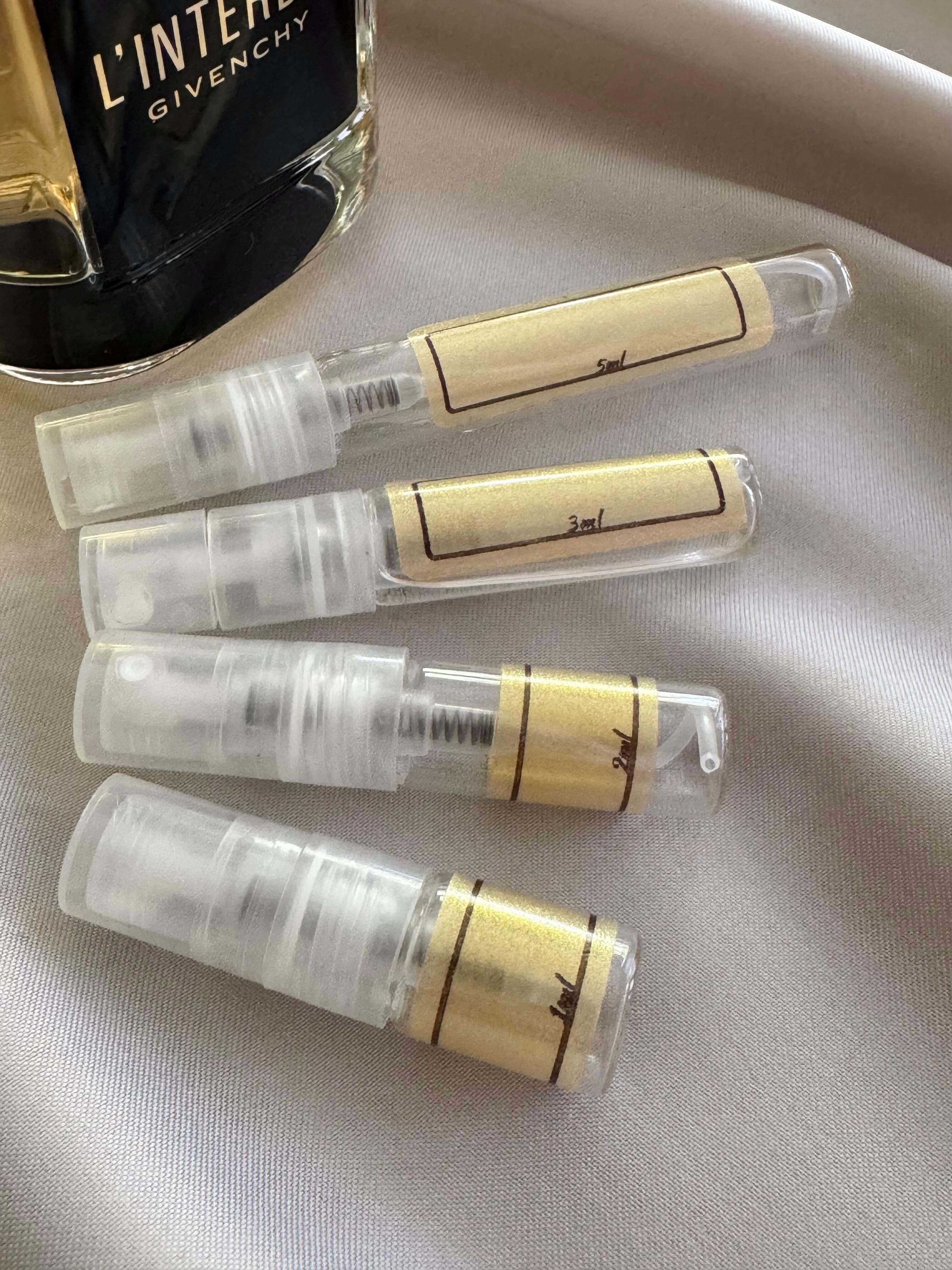 Givenchy L'Interdit Le Parfum and sample bottles