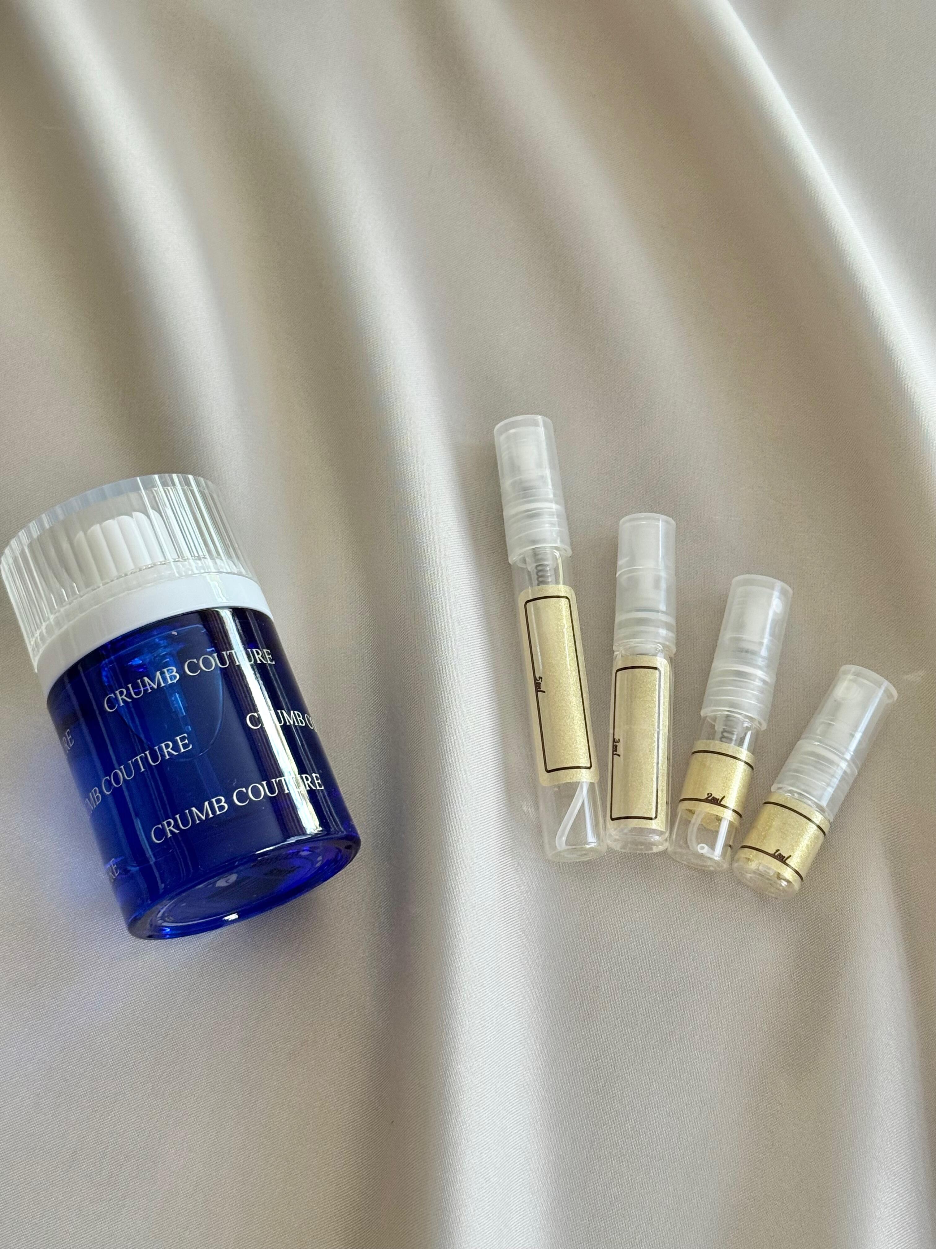 Snif Crumb Couture with sample bottles