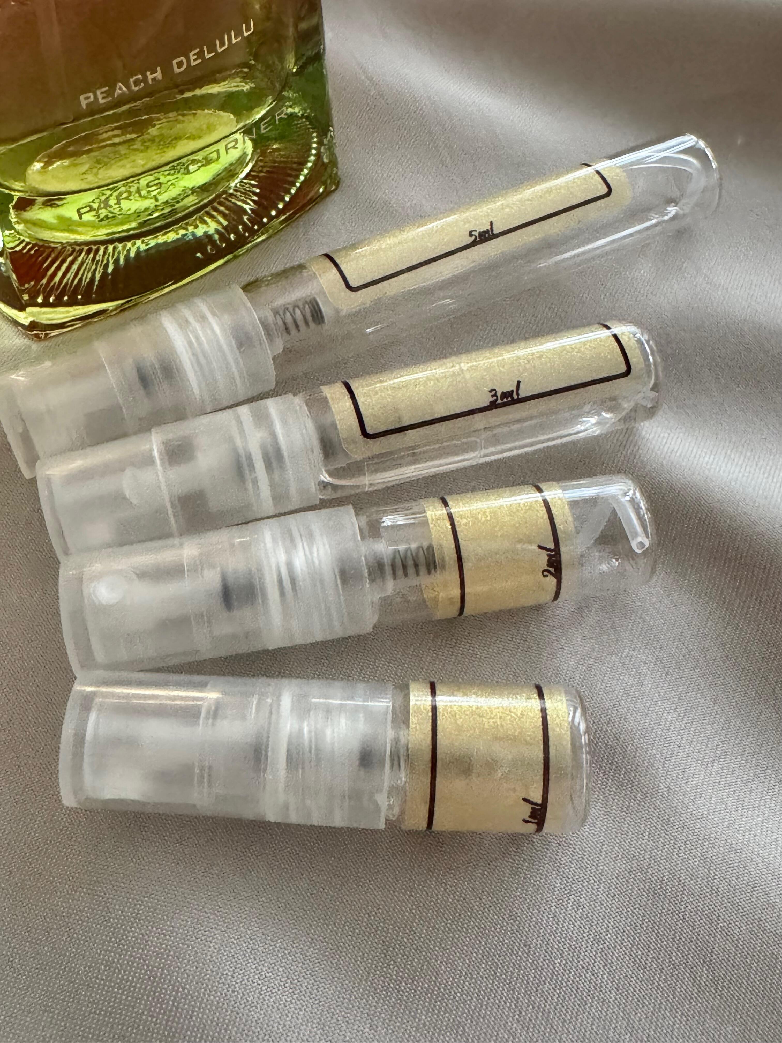 Paris Corner Khair Peach Delulu and sample bottles