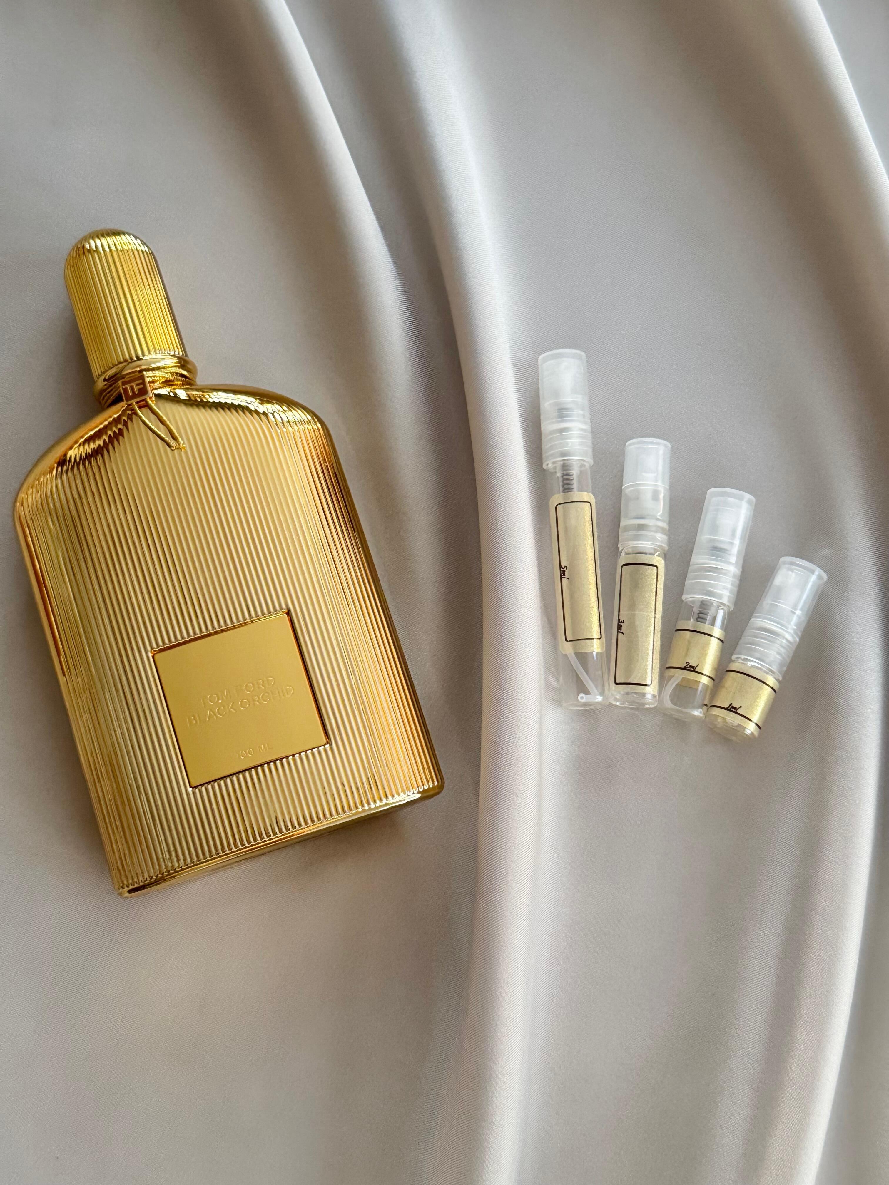 Tom Ford Black Orchid Parfum with sample bottles