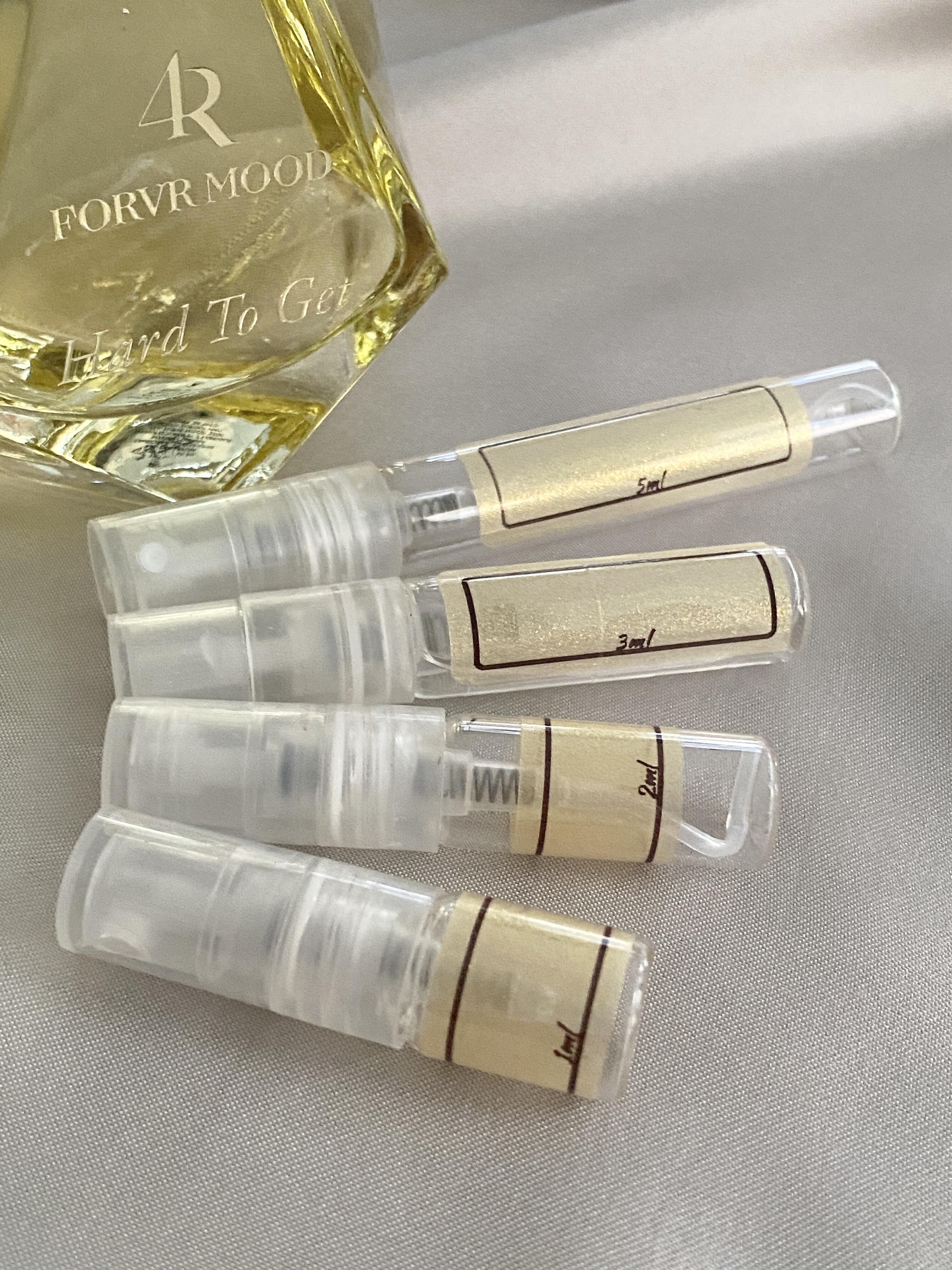FORVR Mood Hard to Get and sample bottles