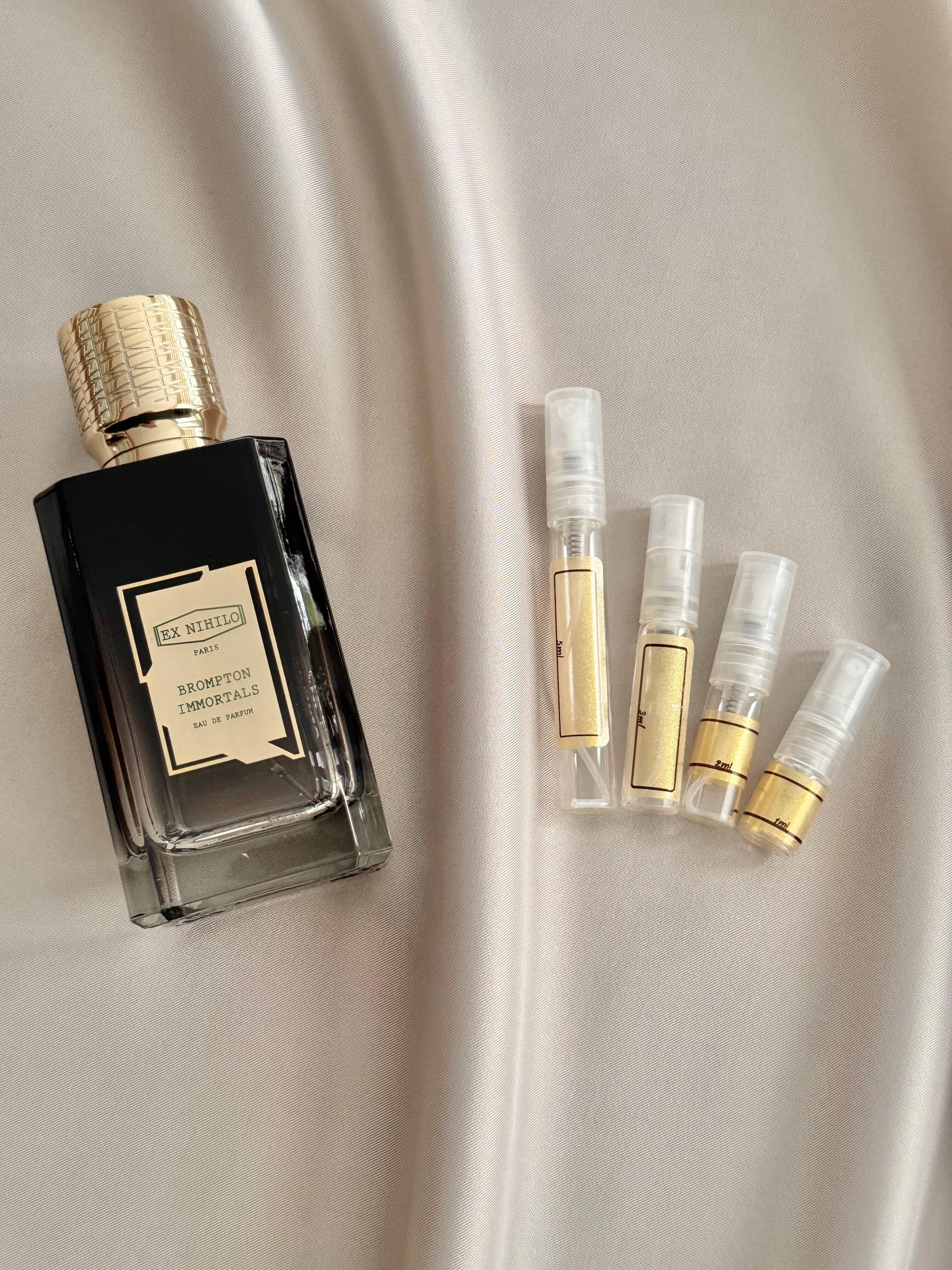 Ex Nihilo Brompton Immortals with sample bottles