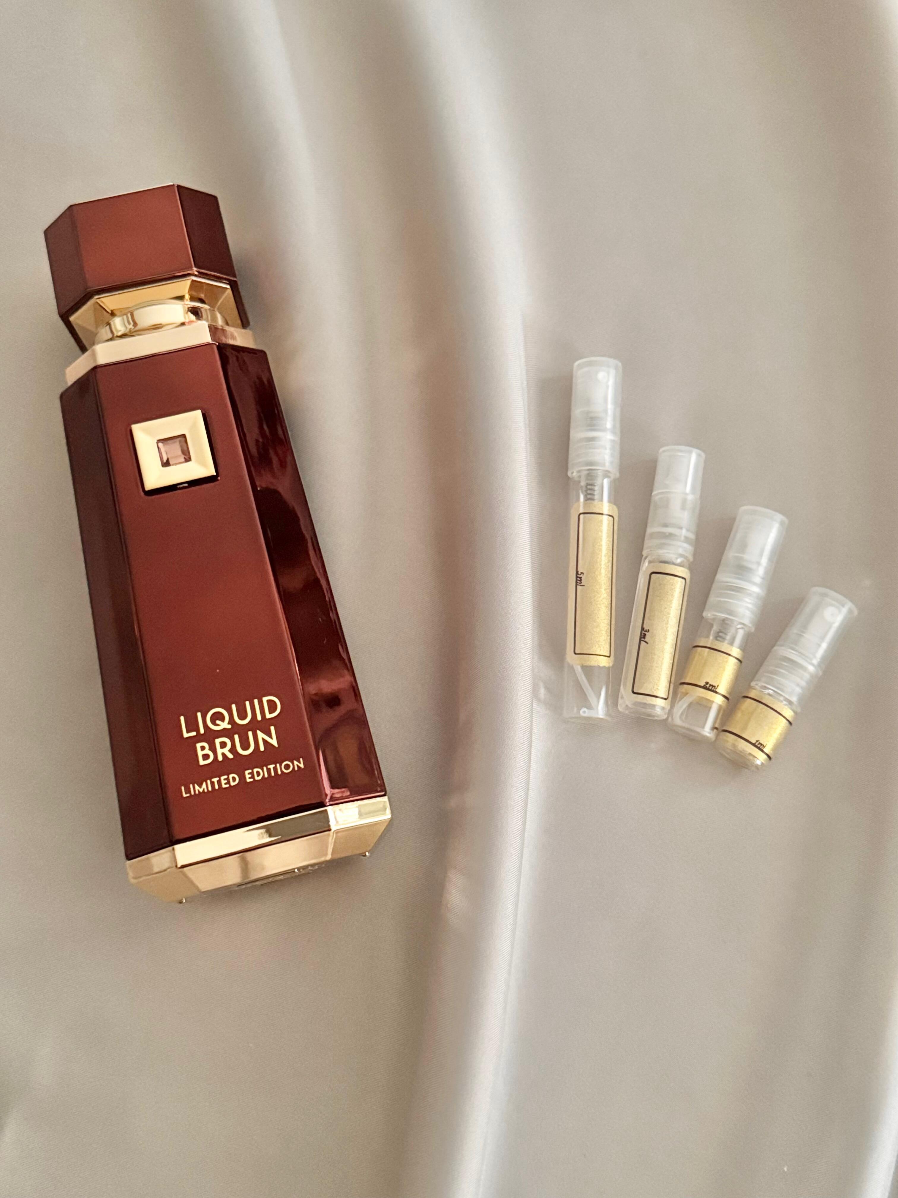 French Avenue Liquid Brun Extrait with sample bottles