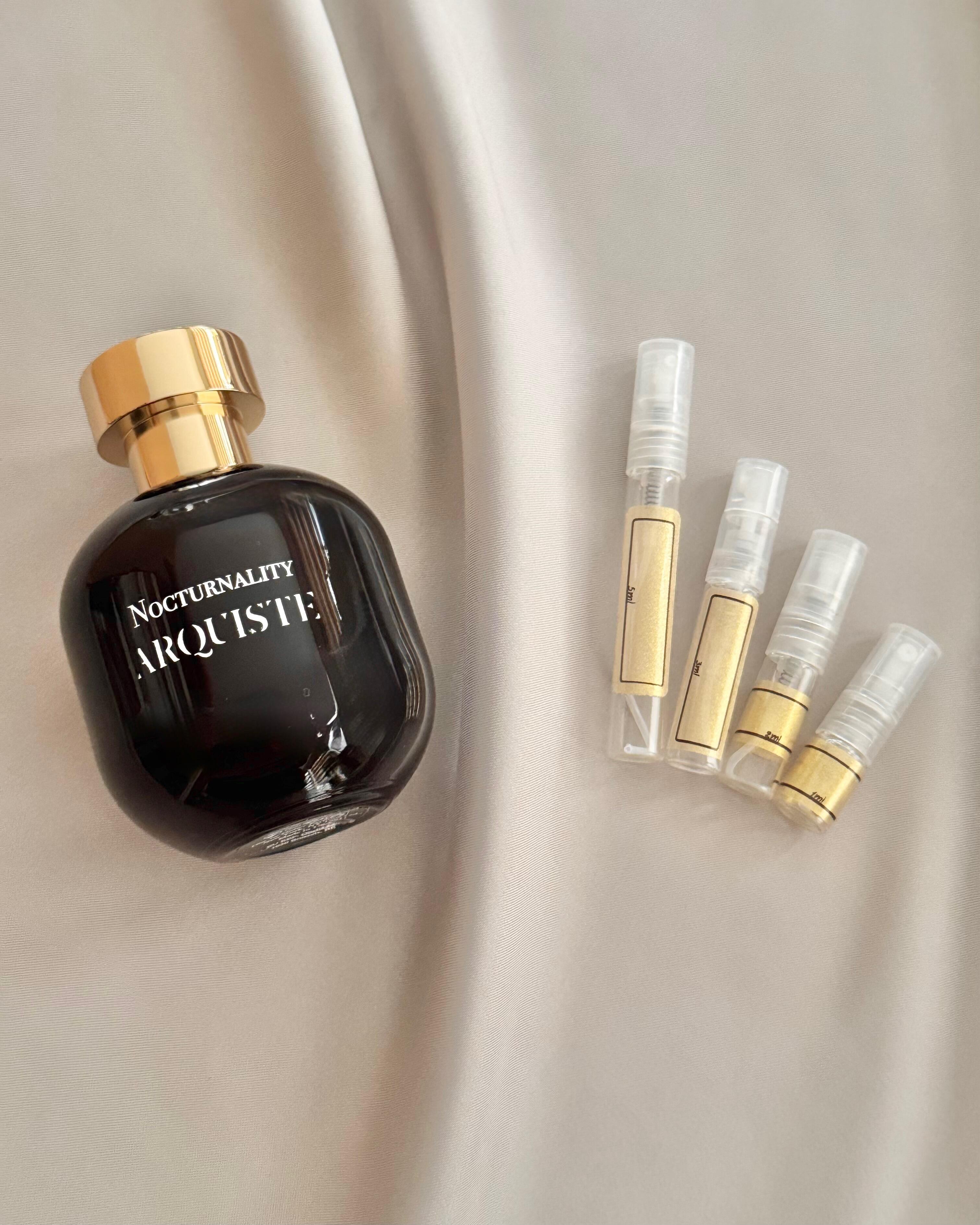Arquiste Nocturnatlity with sample bottles
