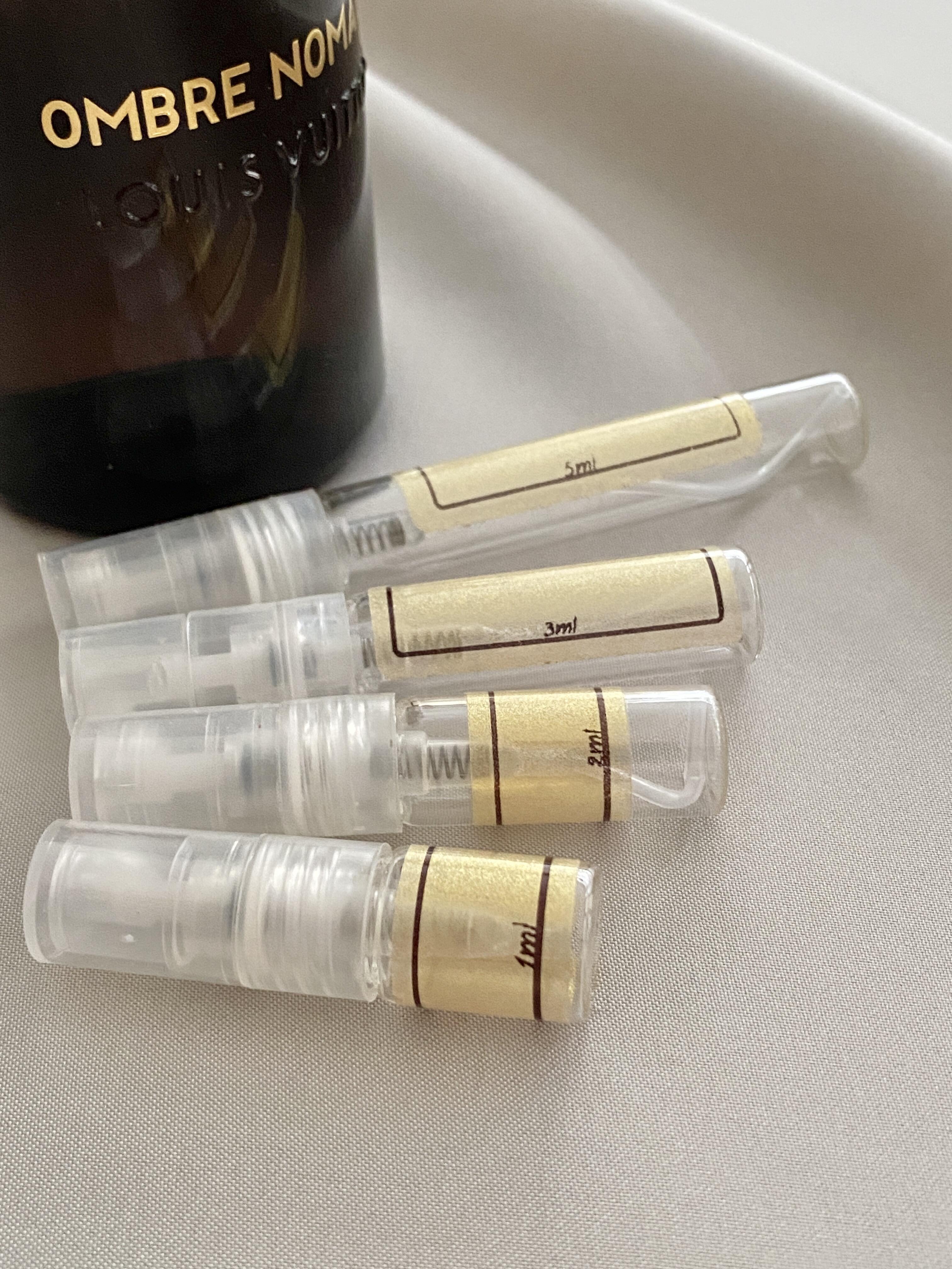 Louis Vuitton Ombre Nomade and sample bottles