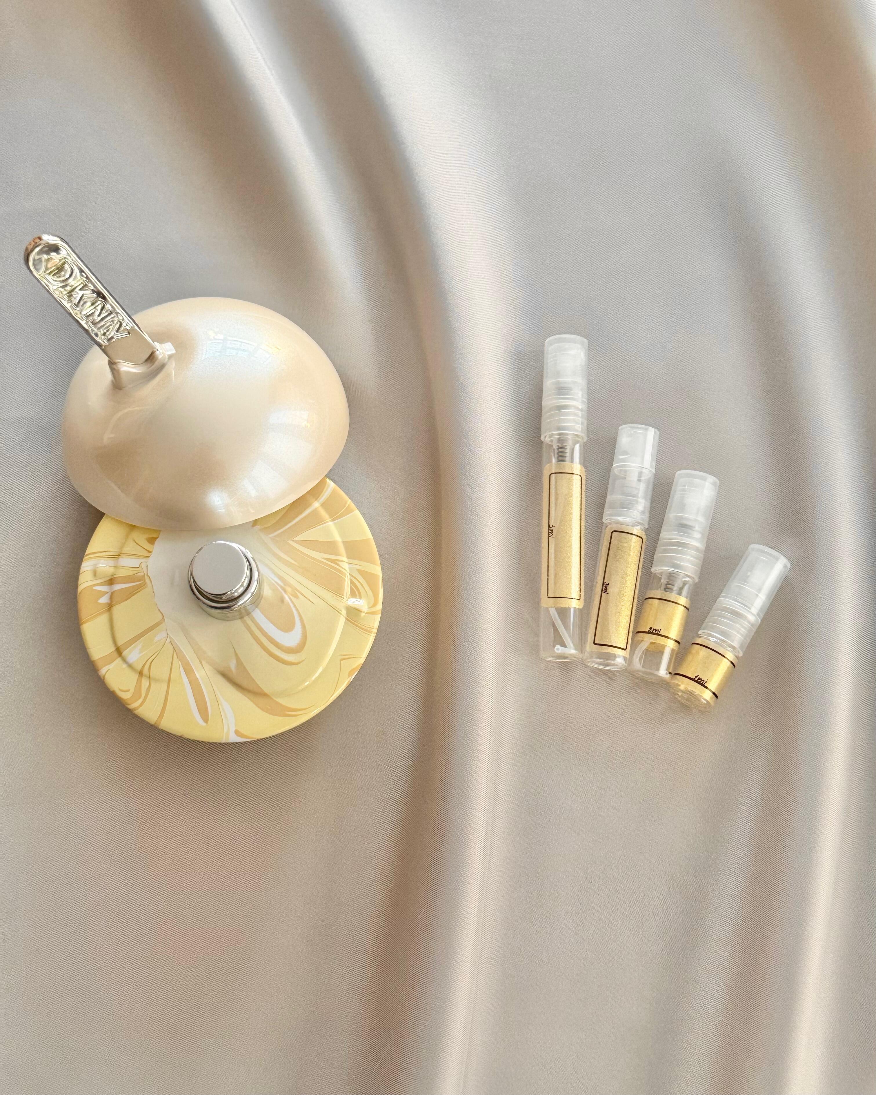 DKNY Be Delicious Latte Vanilla with sample bottles