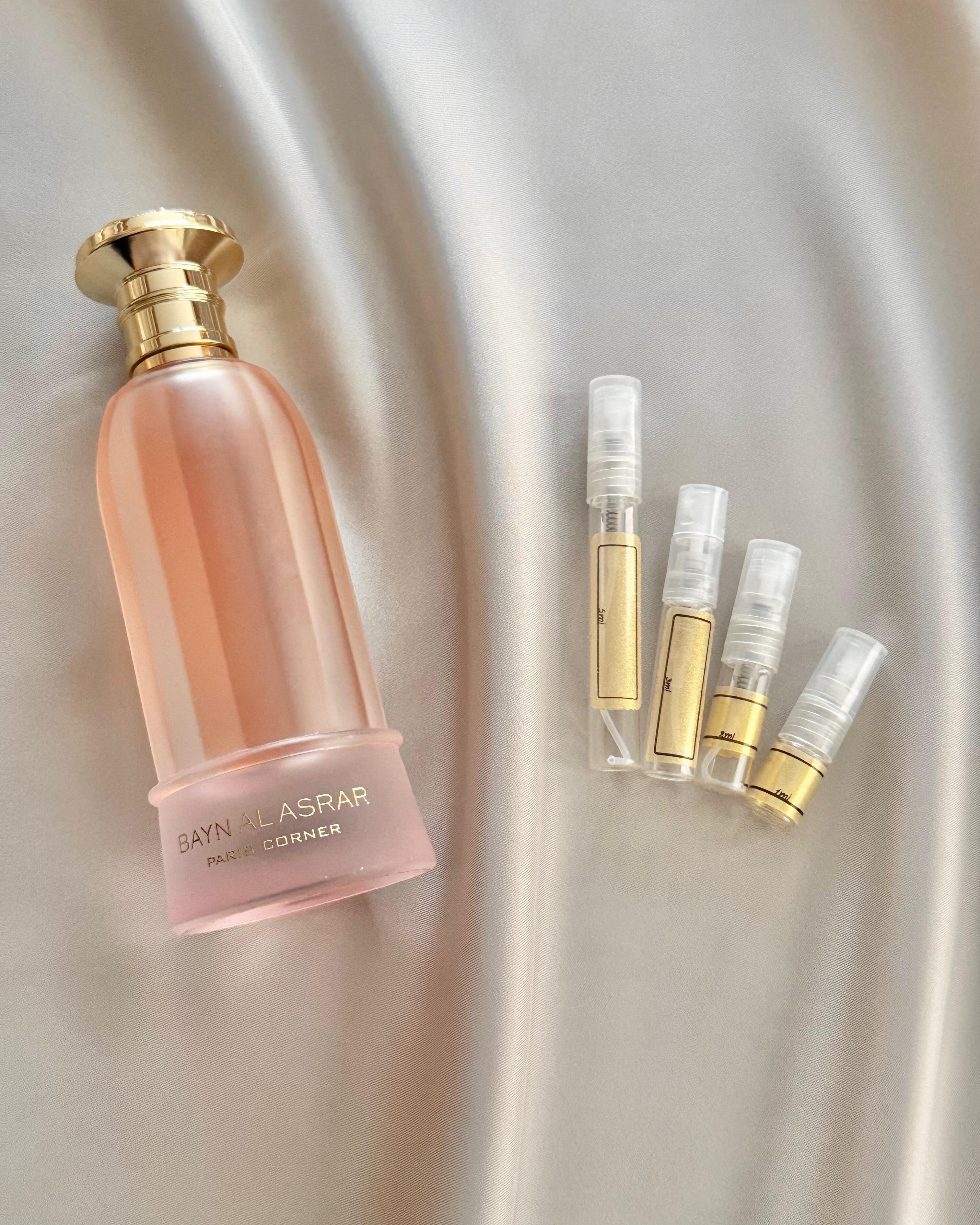 Paris Corner Bayn Al Asrar with sample bottles
