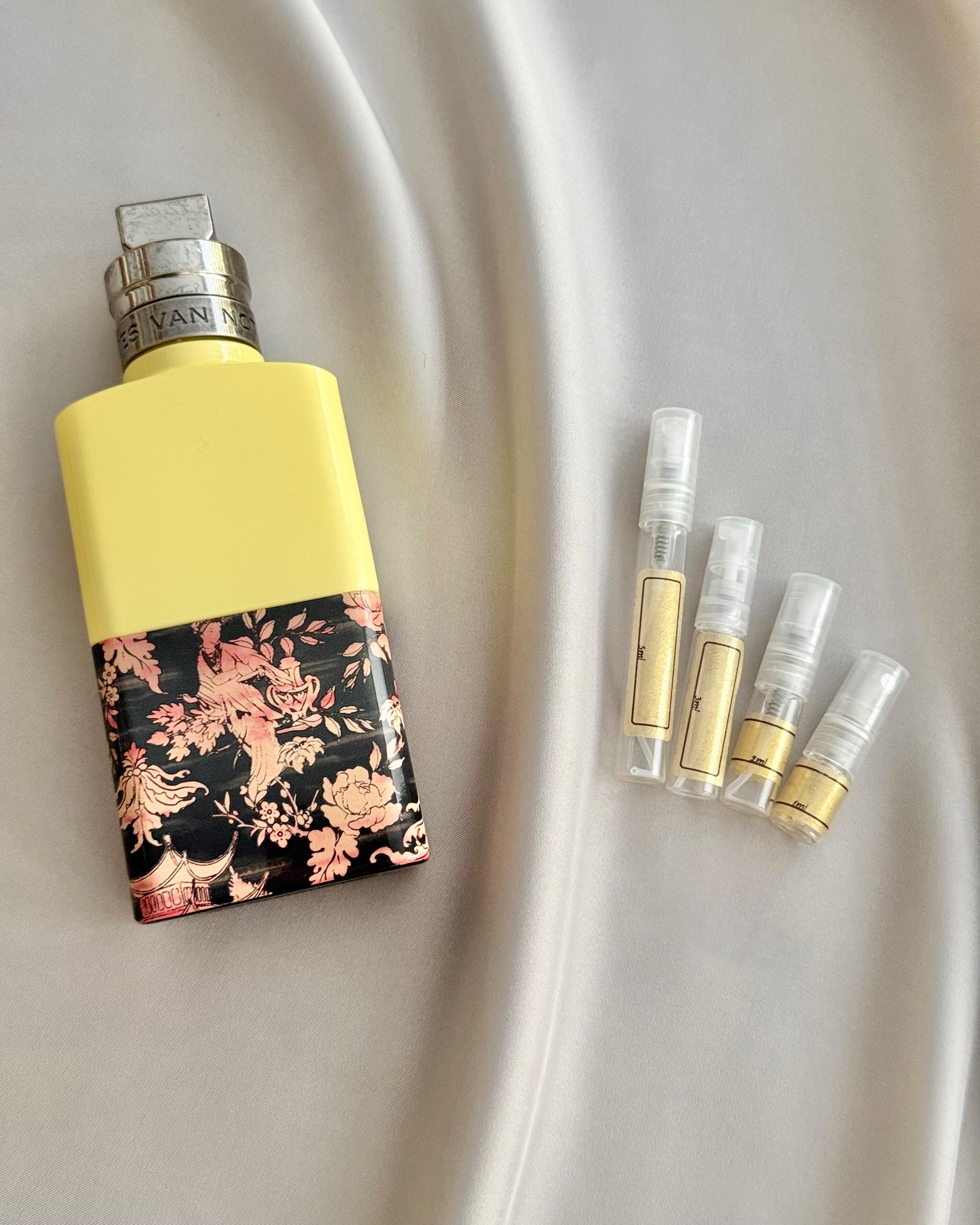 Dries Van Noten Bitter Splash with sample bottles