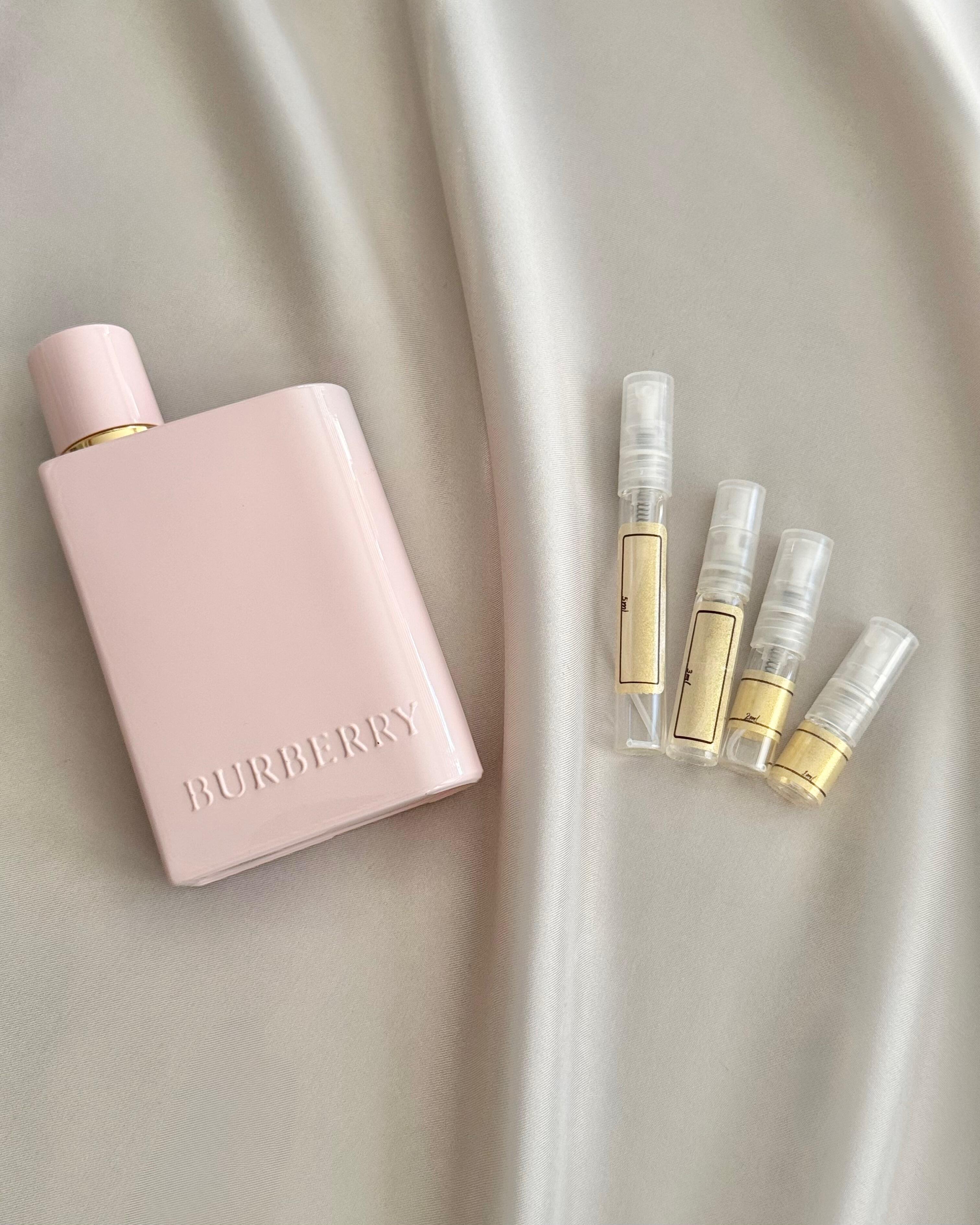 Burberry Her Elixir with sample bottles