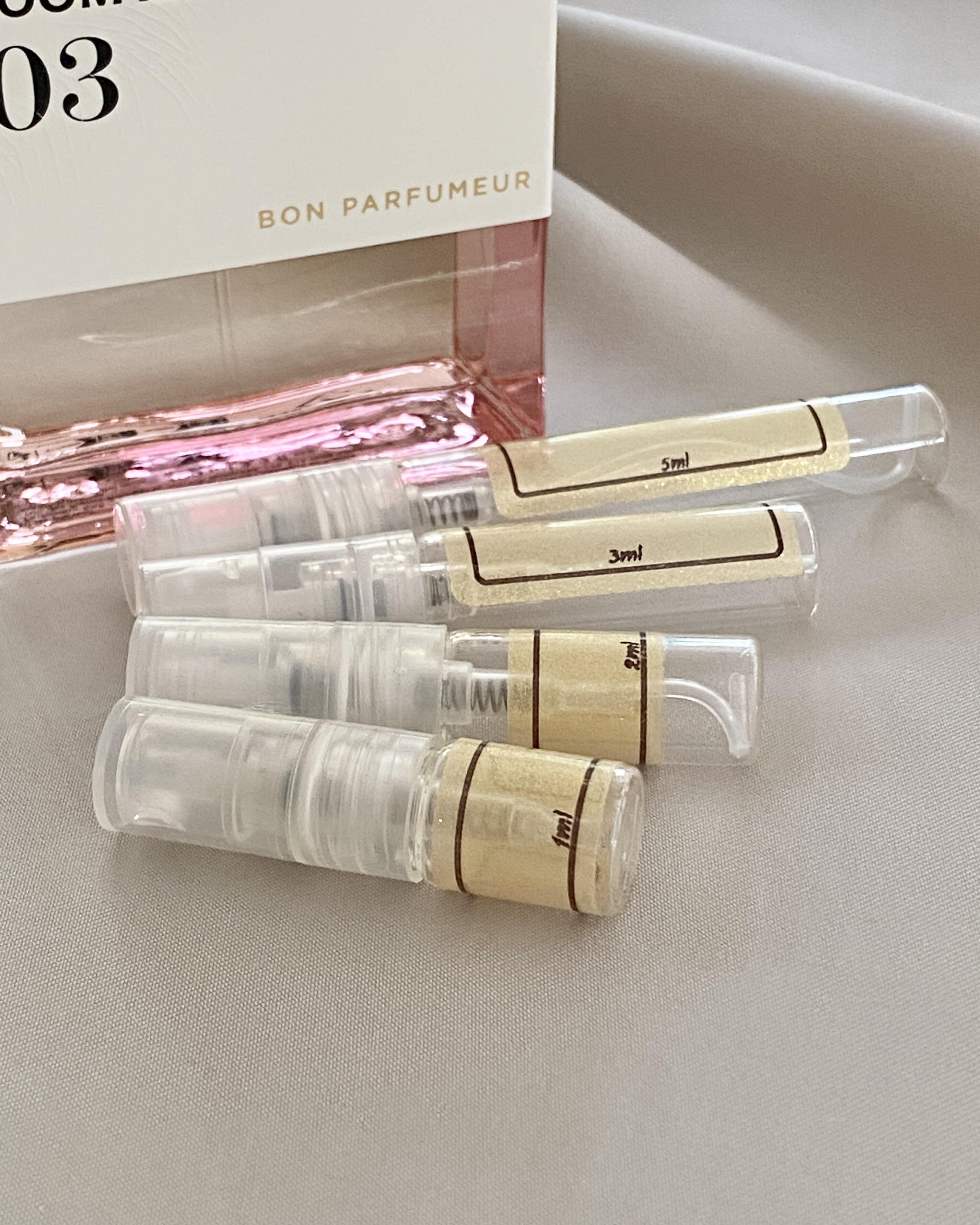 Bon Parfumeur Bloom Illusion and sample bottles