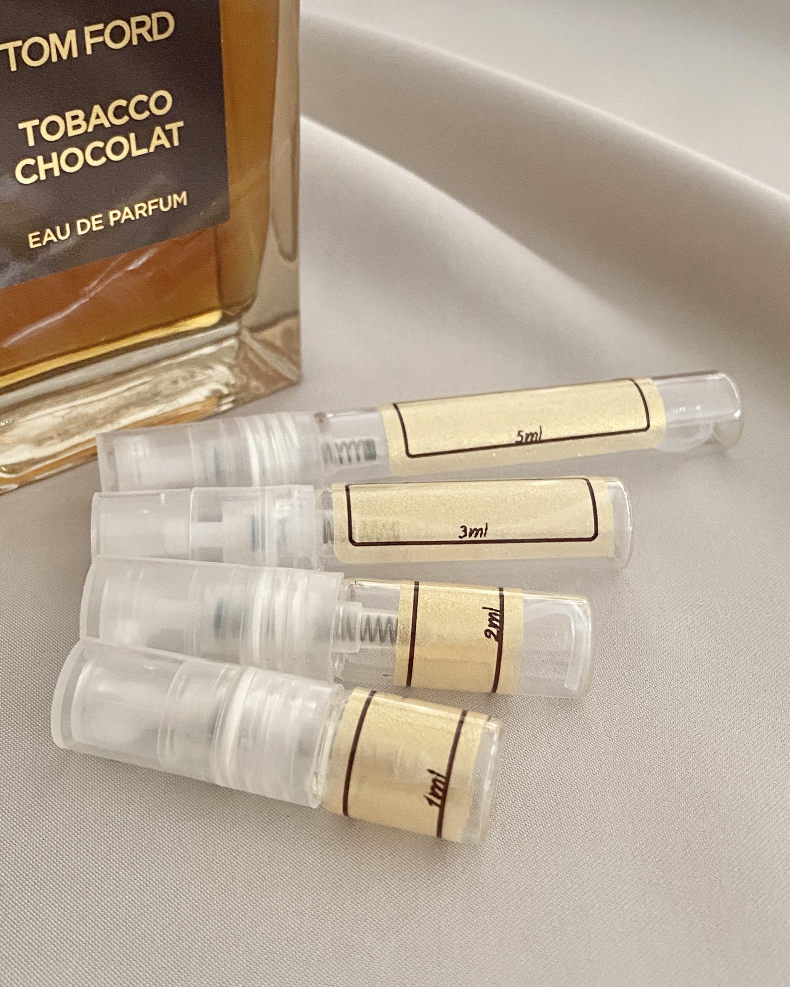 Tom Ford Tobacco Chocolat with sample bottles