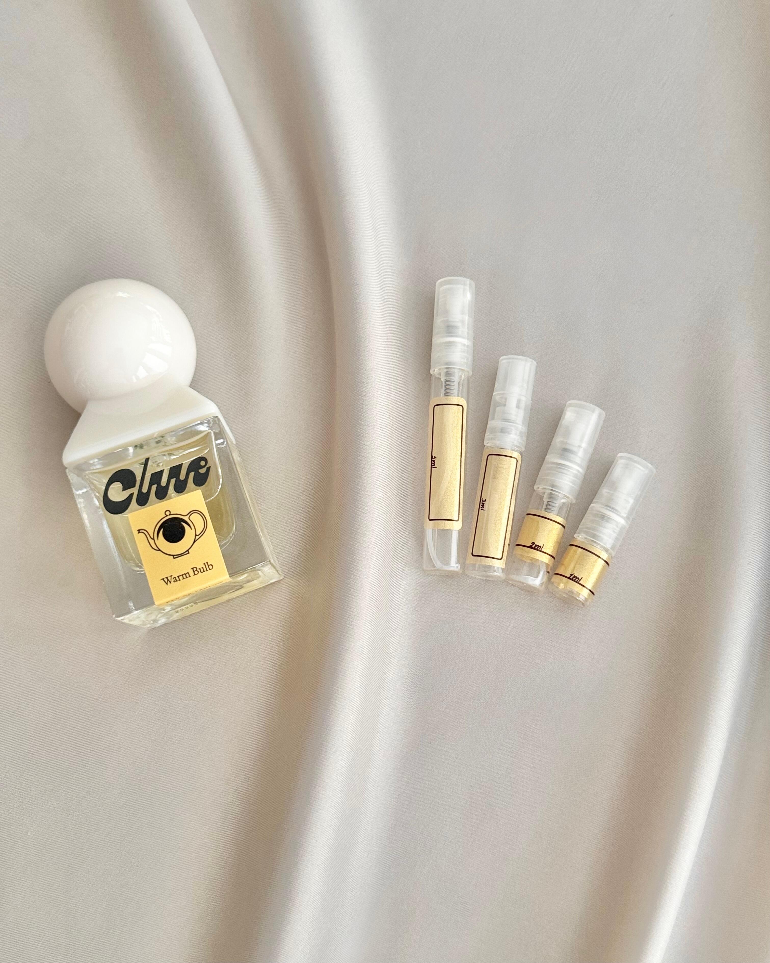 Clue Perfumery Warm Bulb with sample bottles