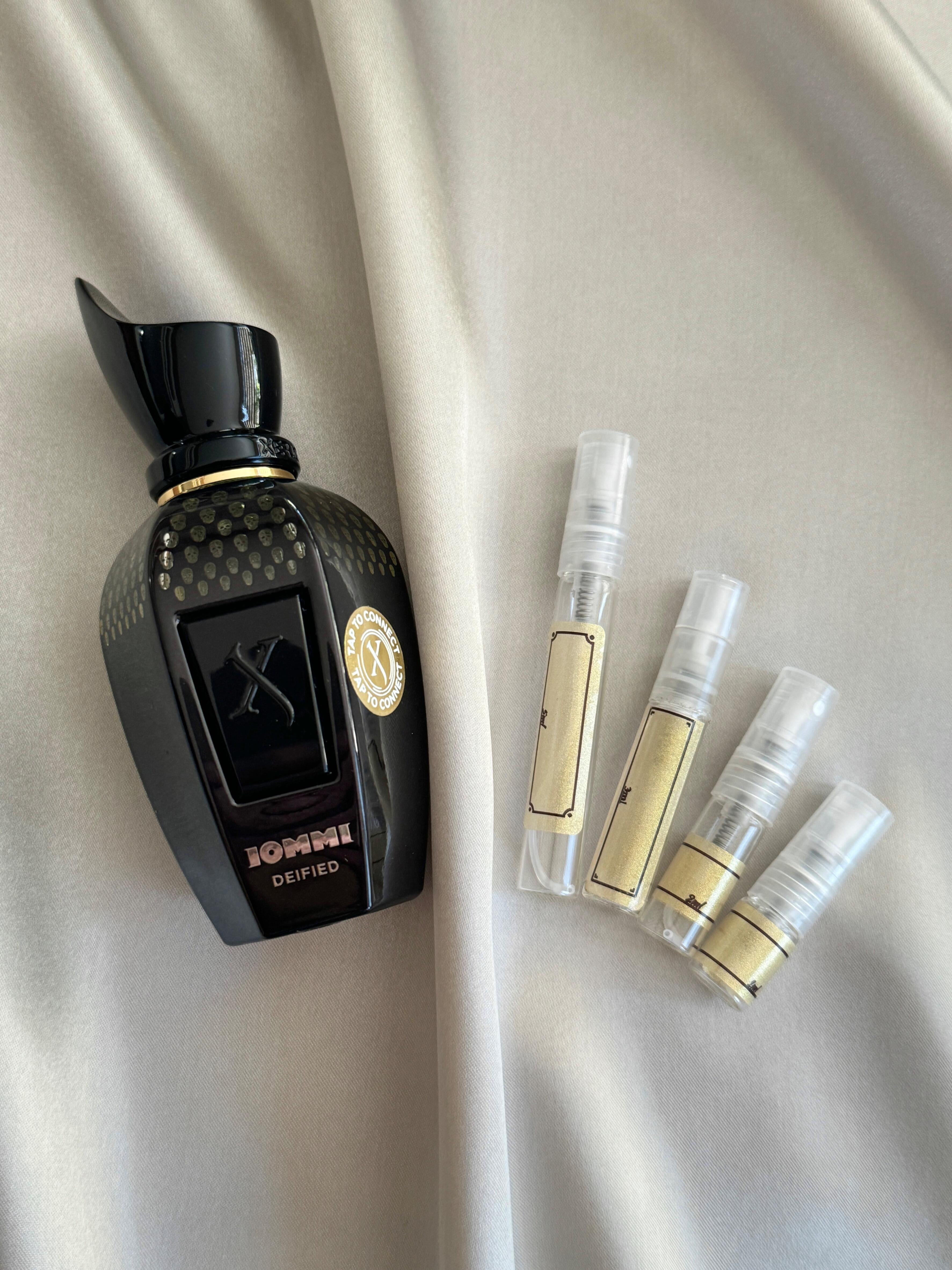 Xerjoff Tony Iommi Deified perfume with sample bottles