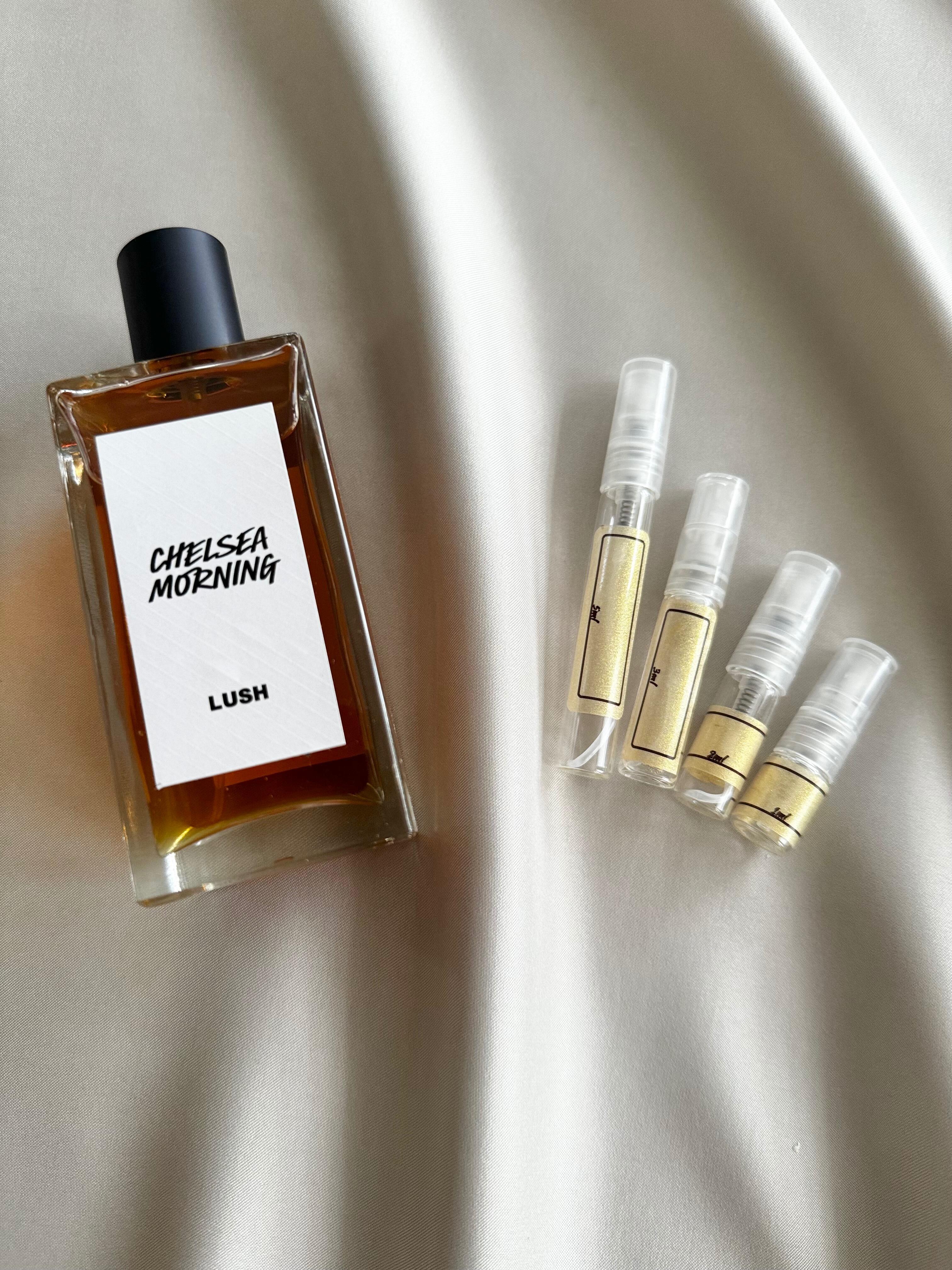 LUSH Chelsea Morning perfume with sample bottles
