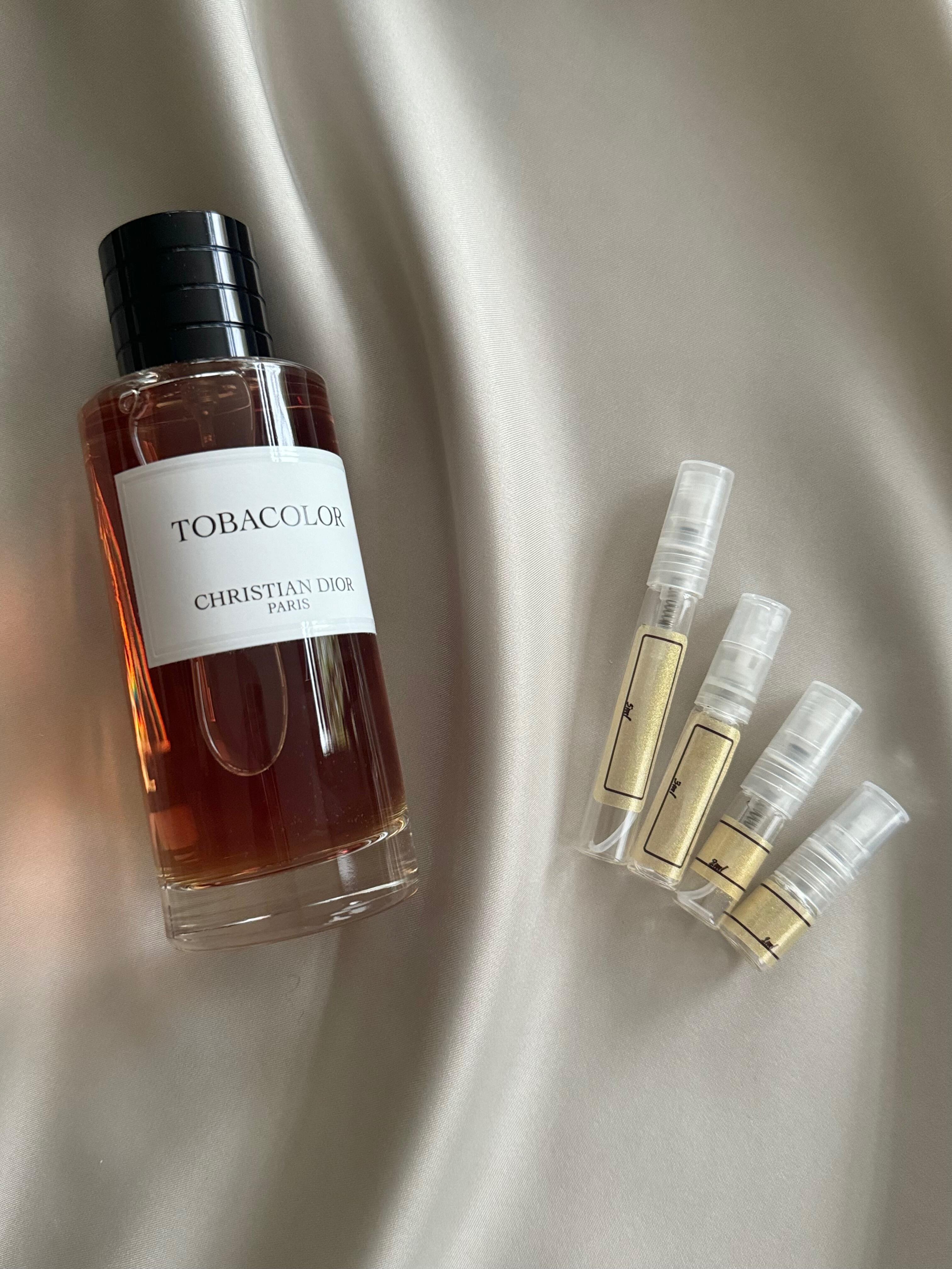 Dior Tobacolor perfume with sample bottles