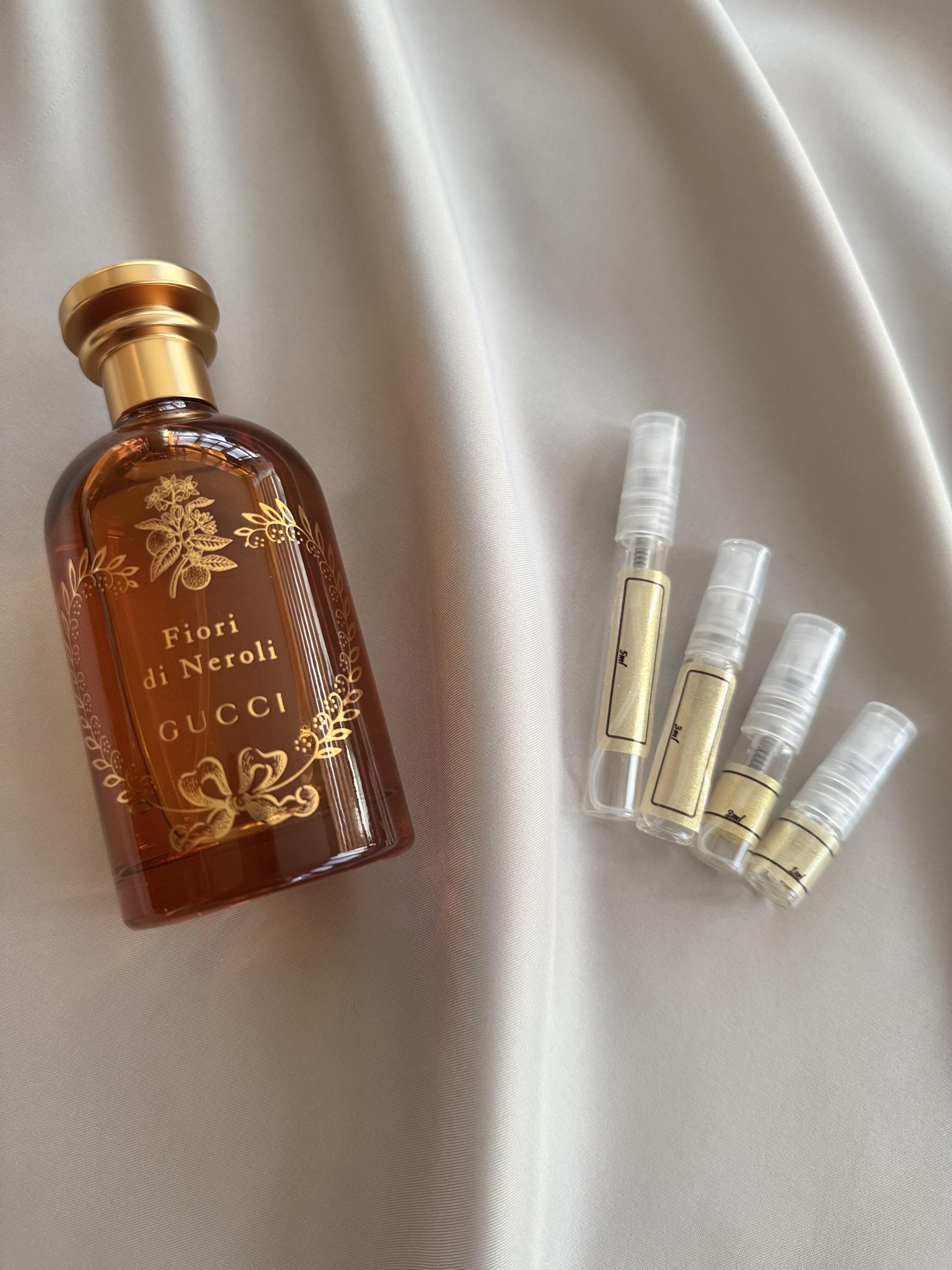 Gucci Fiori De Neroli with sample bottles