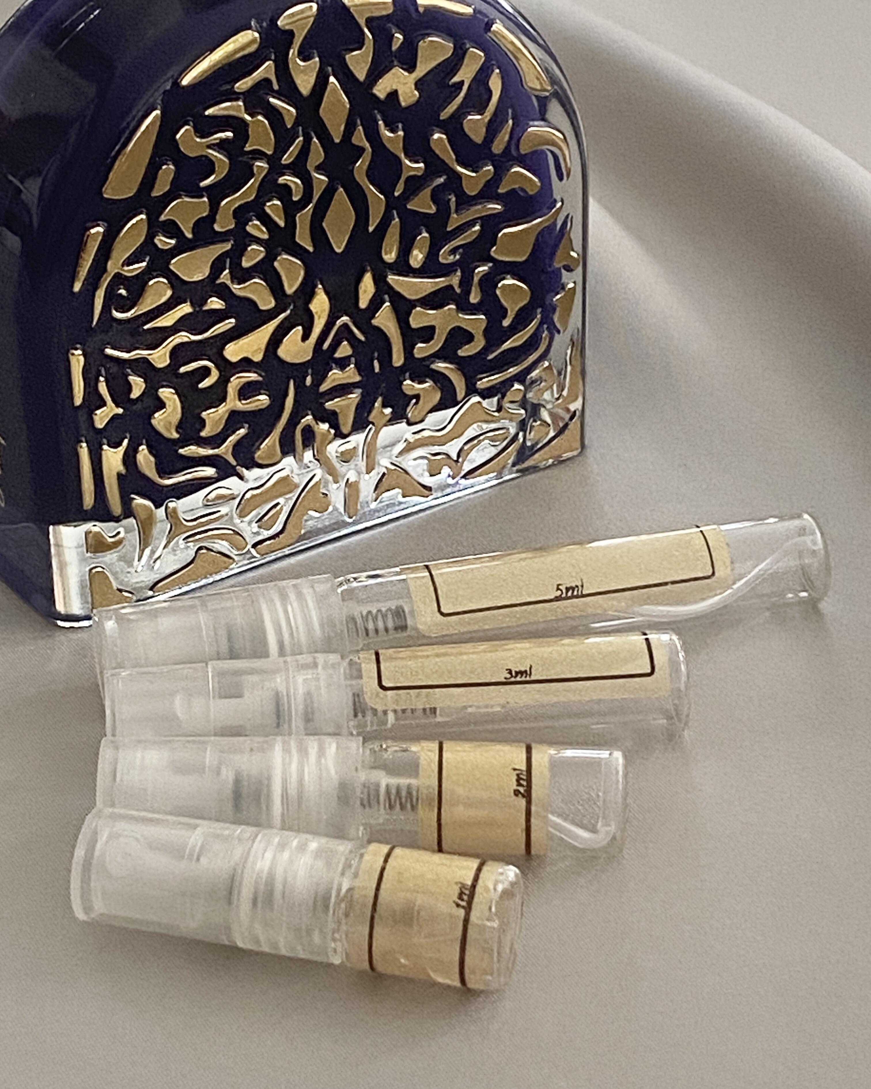 M Micallef Purple Love and sample bottles