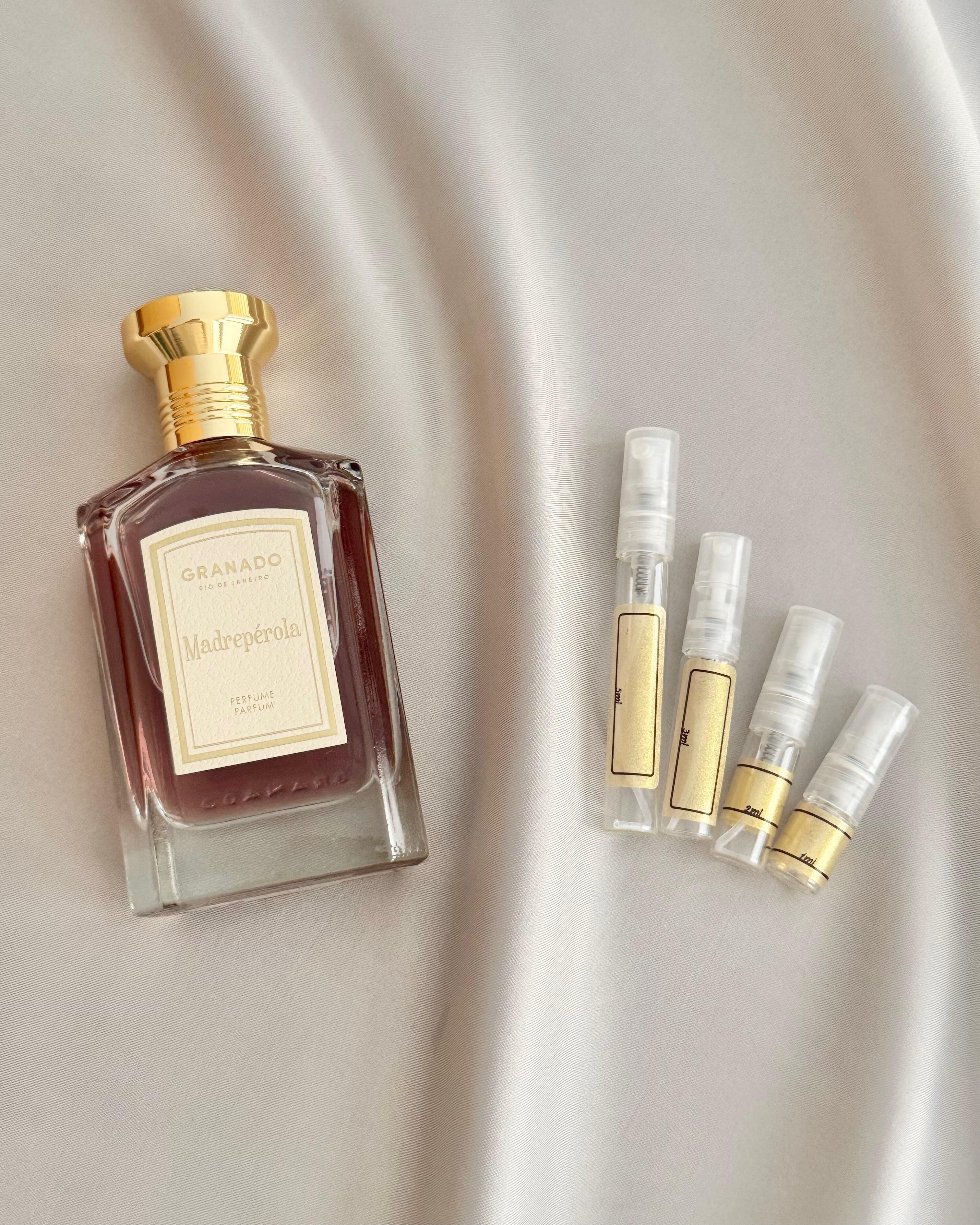 Granado Madreperola with sample bottles