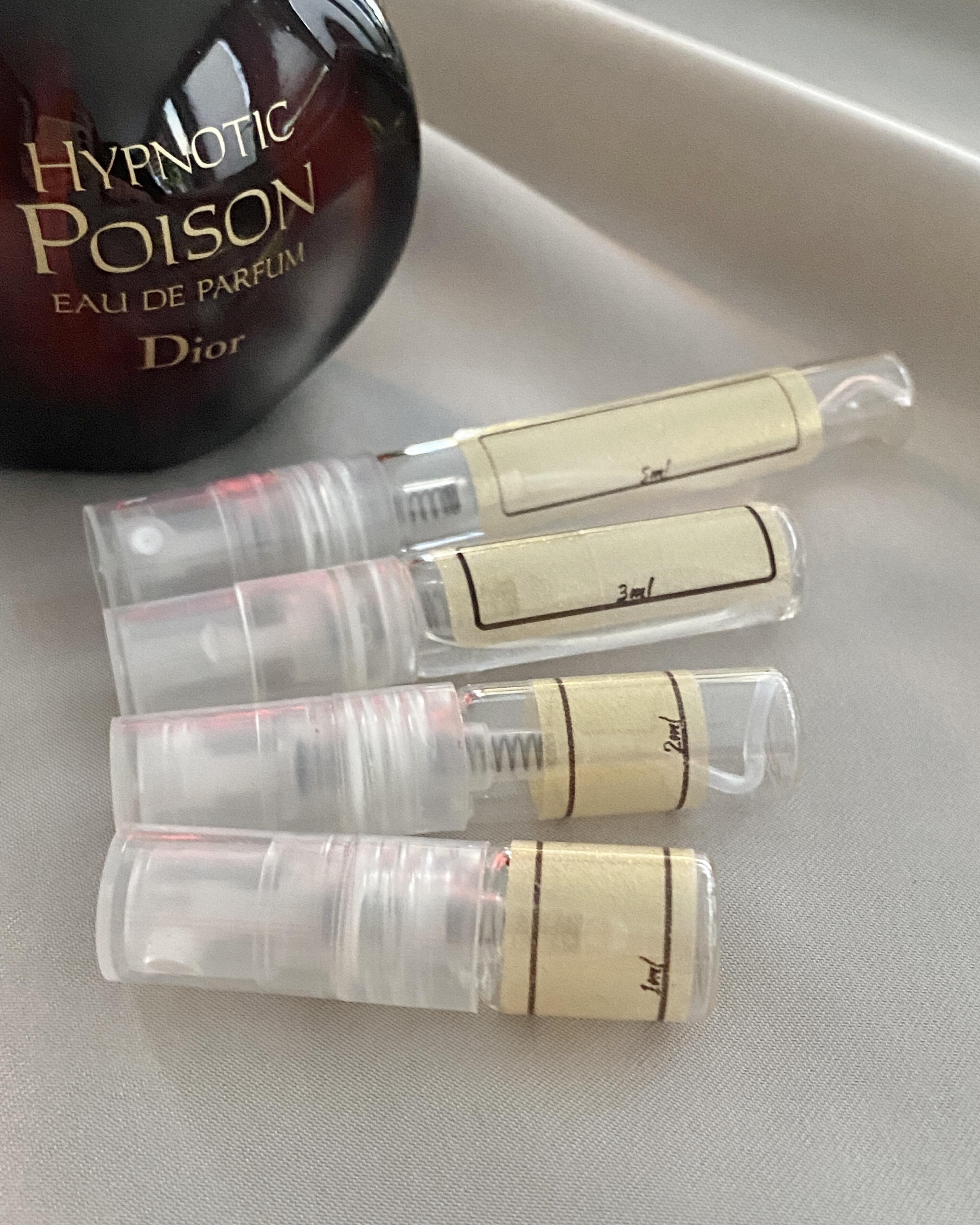 Dior Hypnotic Poison EDP and sample bottles