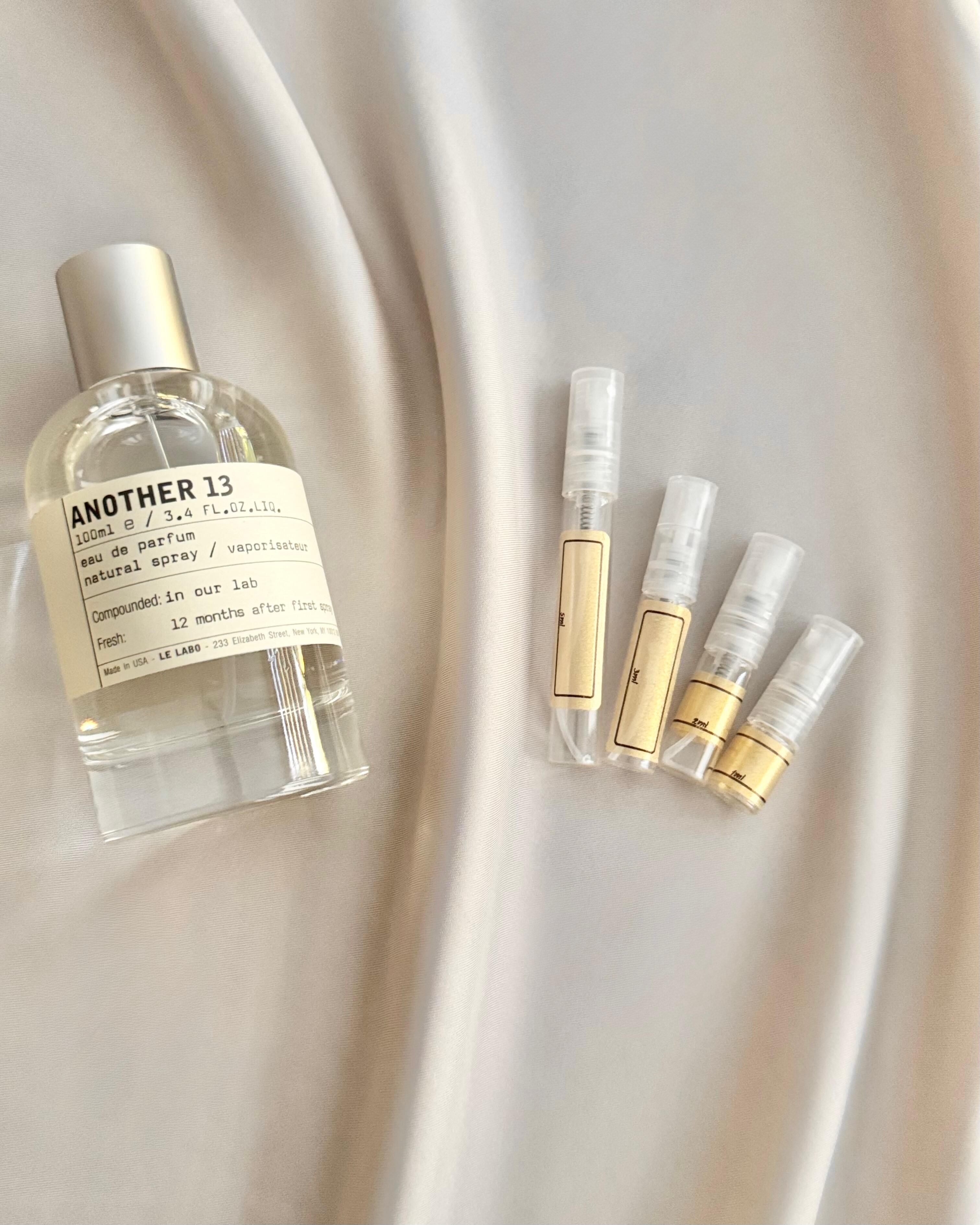 Le Labo Another 13 with sample bottles