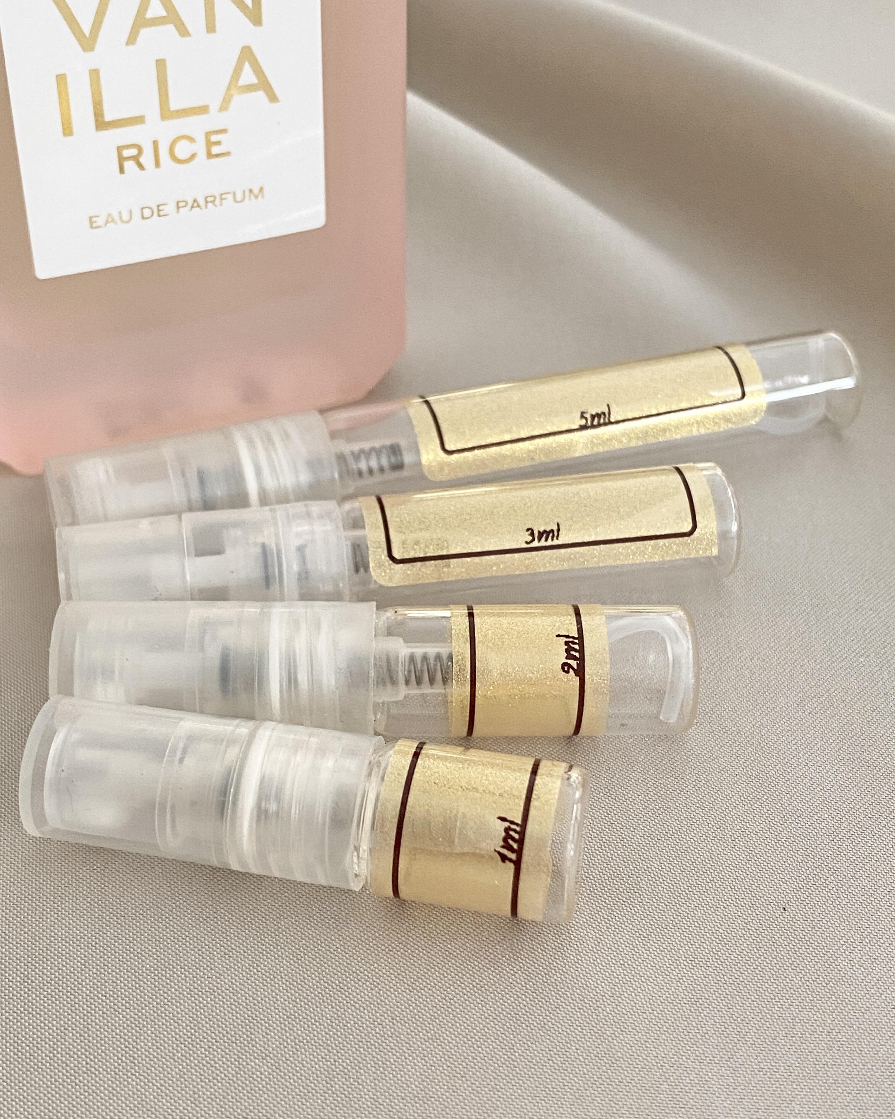 Ellis Brooklyn Vanilla Rice and sample bottles