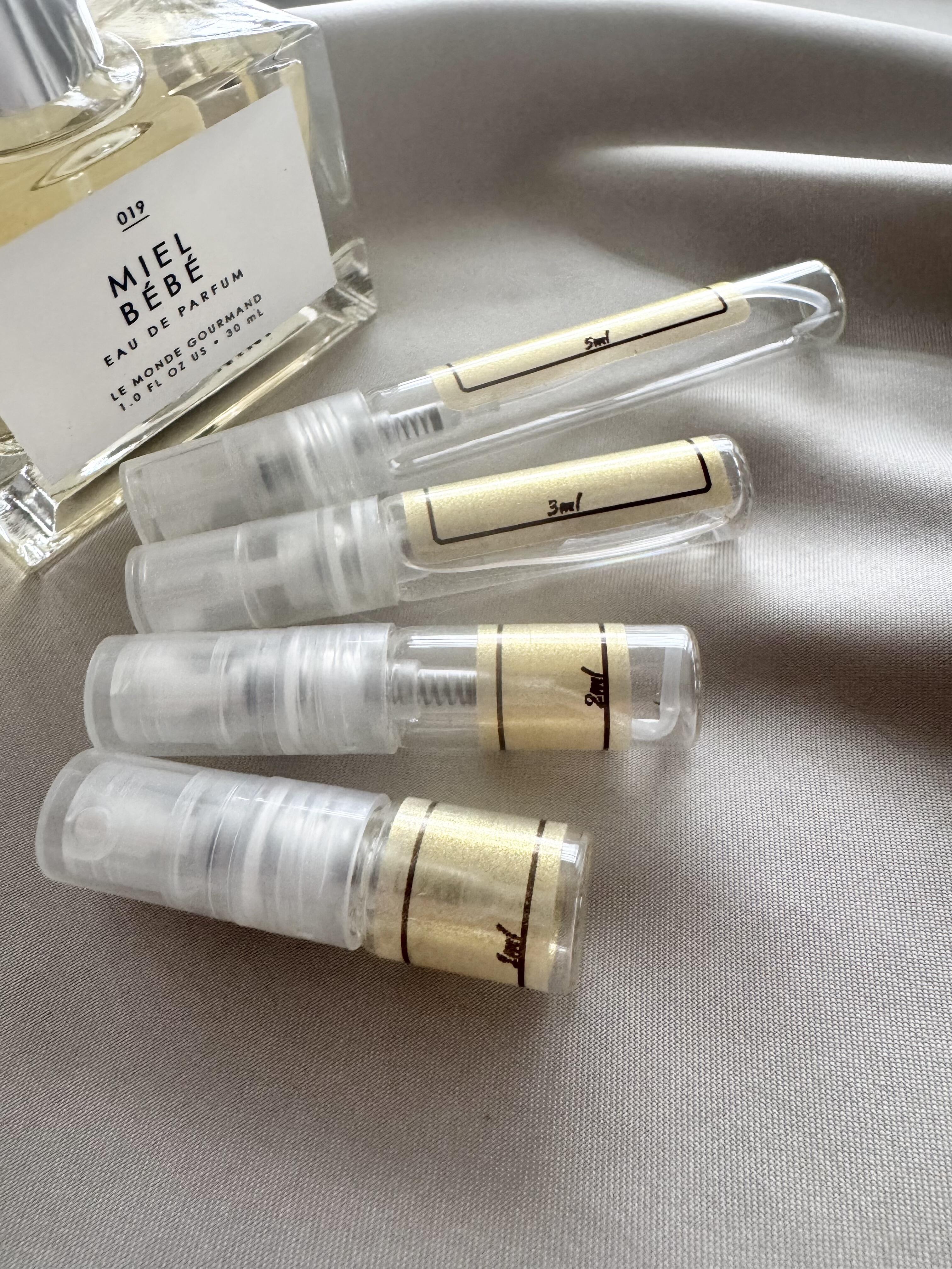 Le Monde Gourmand Miel Bebe with sample bottles