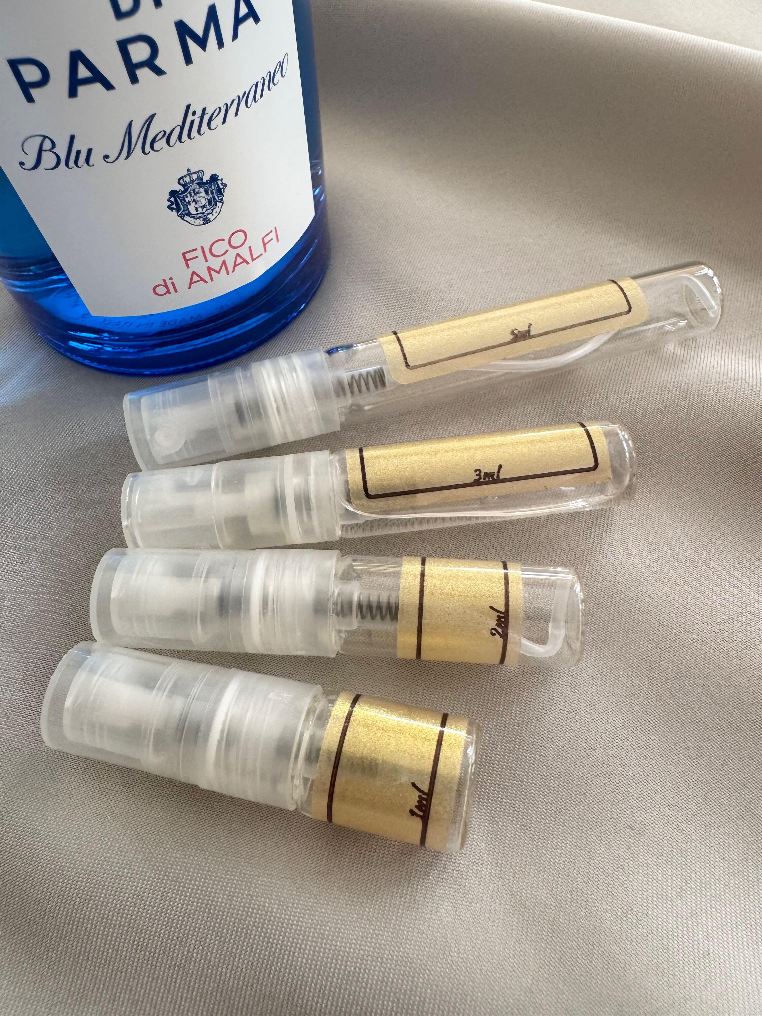 Acqua Di Parma Fico di Amalfi and sample bottles