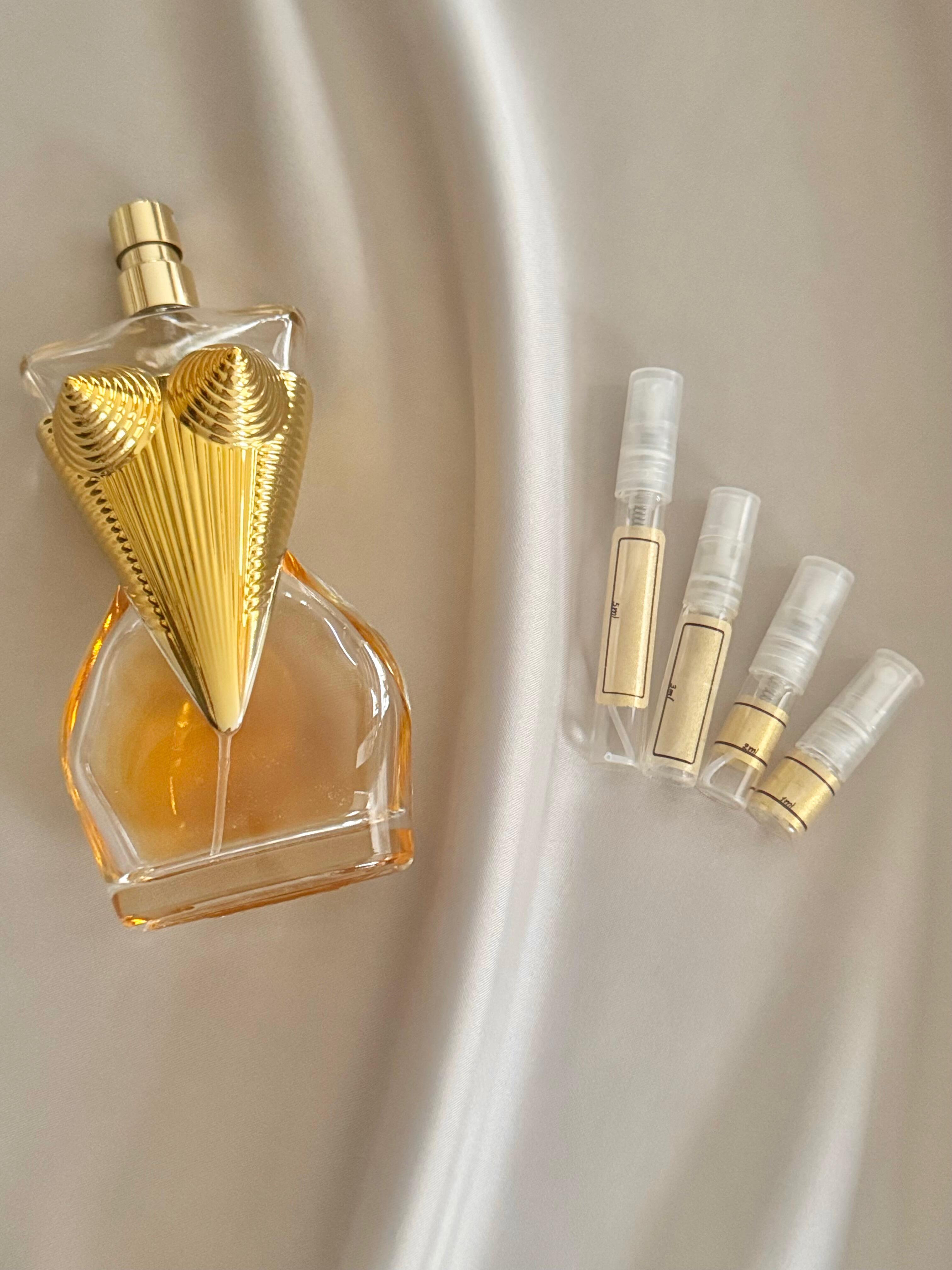Jean Paul Gaultier Divine Le Parfum Intense with sample bottles