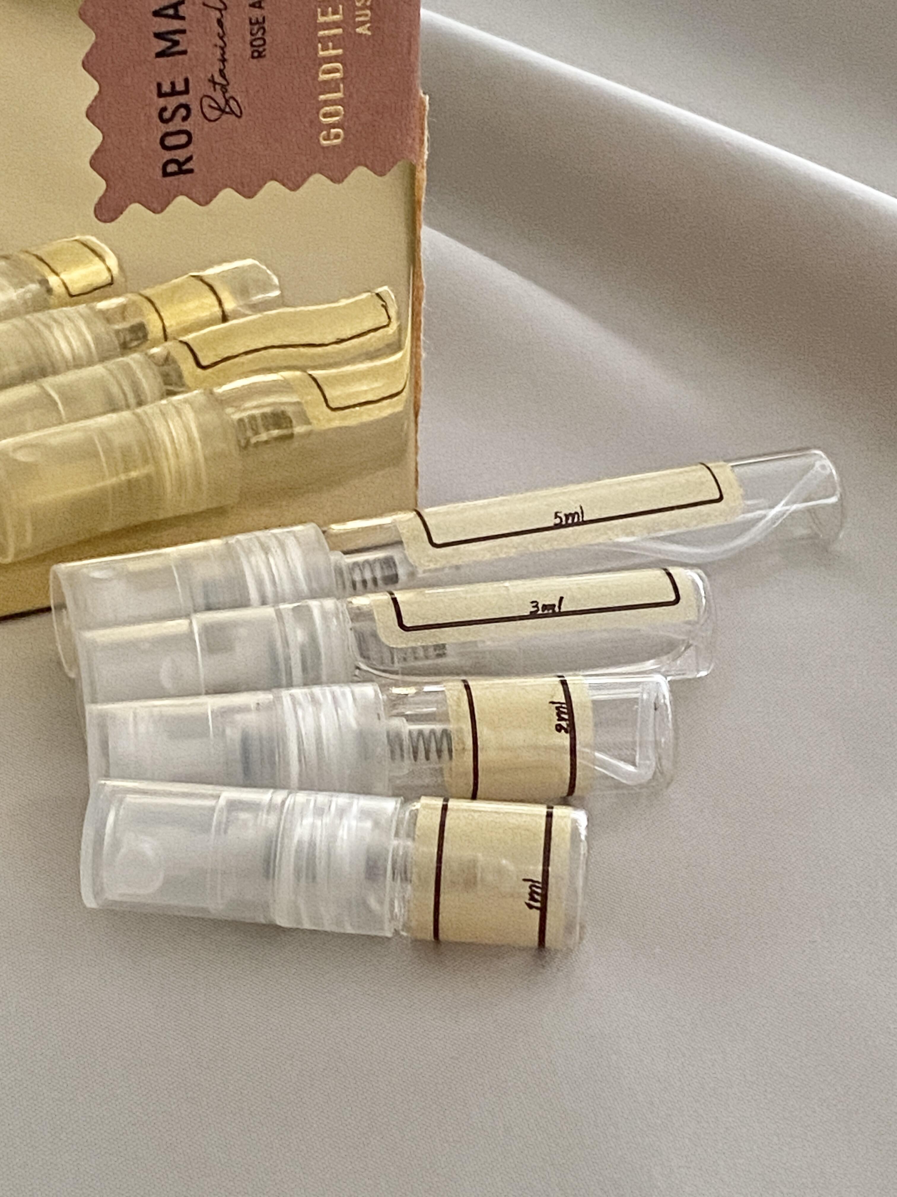 Goldfield & Banks Rose Magnitude and sample bottles
