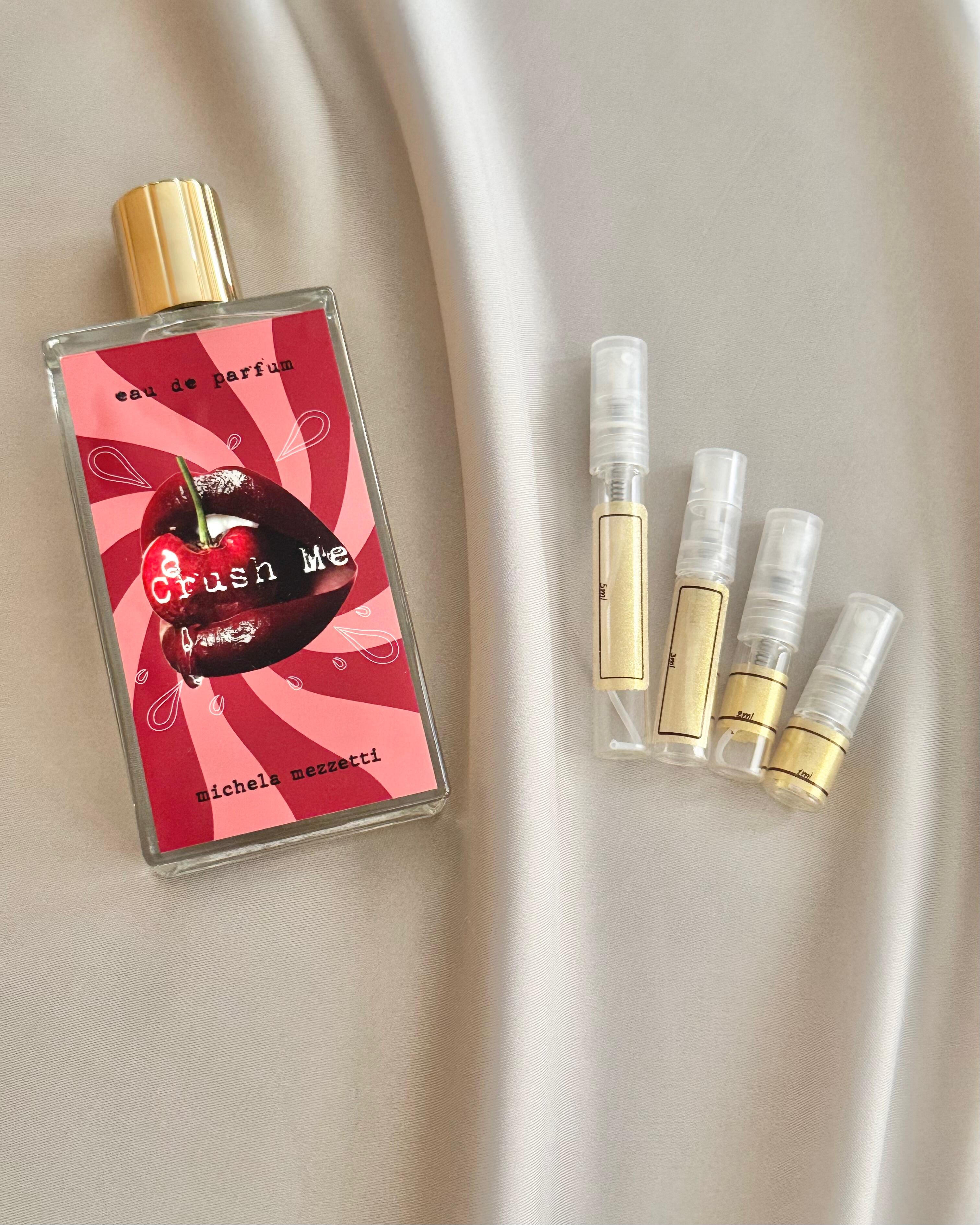 Michela Mezzetti Crush Me with sample bottles